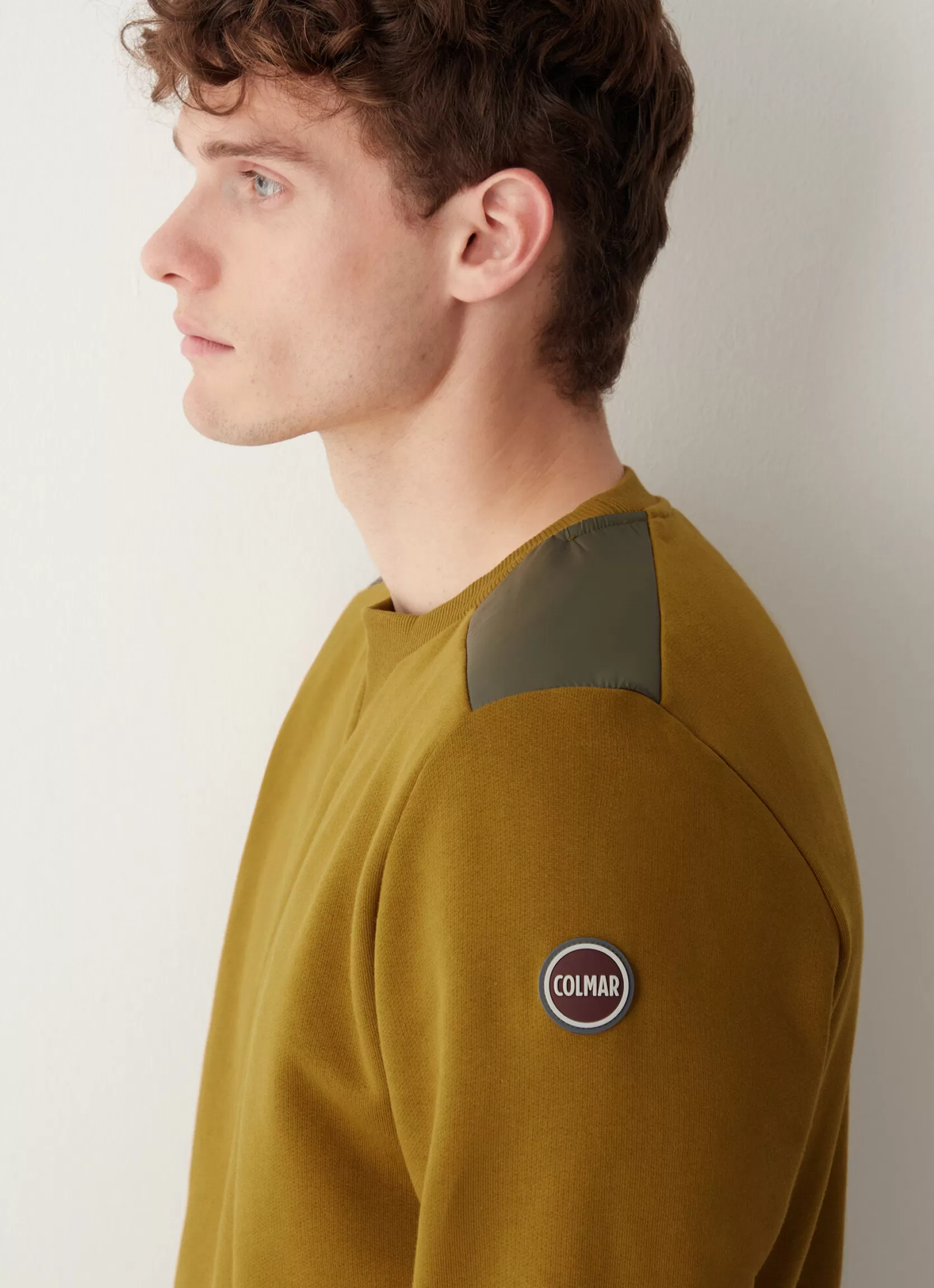 Colmar 100% cotton crewneck technical brushed sweatshirt | man Sweatshirts