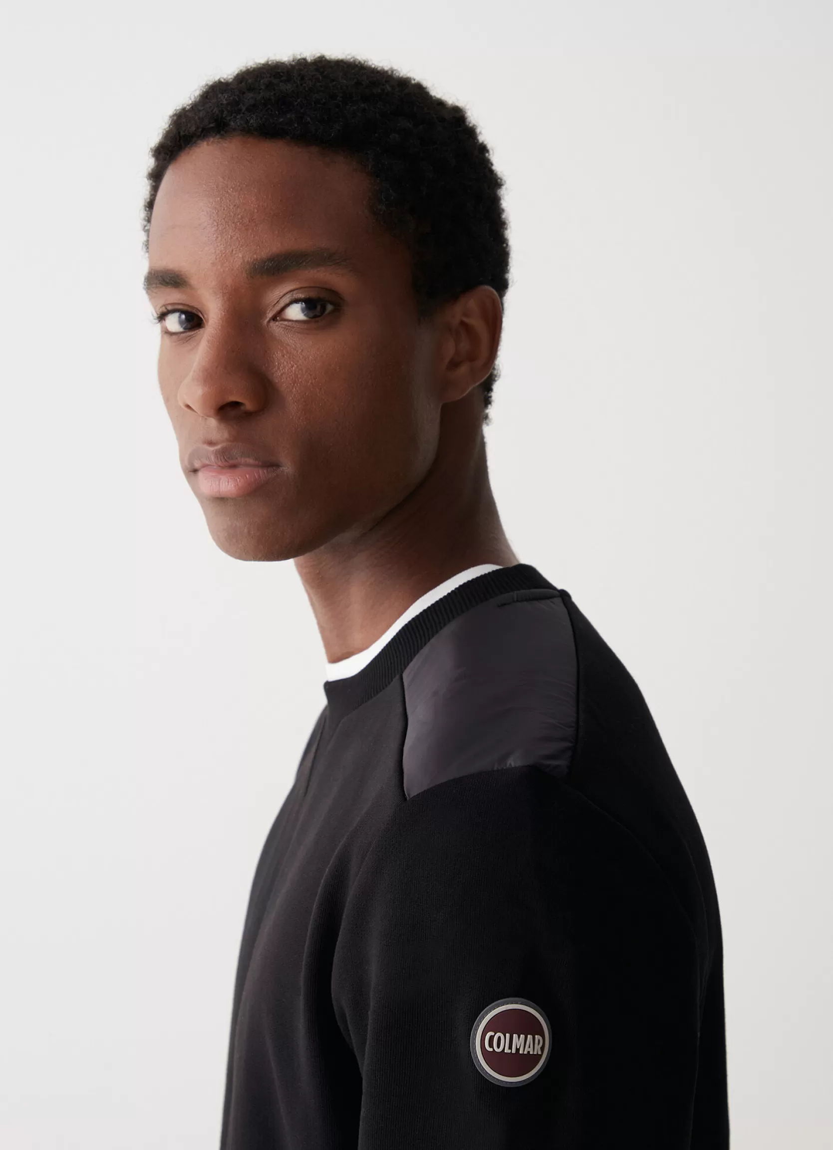 Colmar 100% cotton crewneck technical brushed sweatshirt | man Sweatshirts