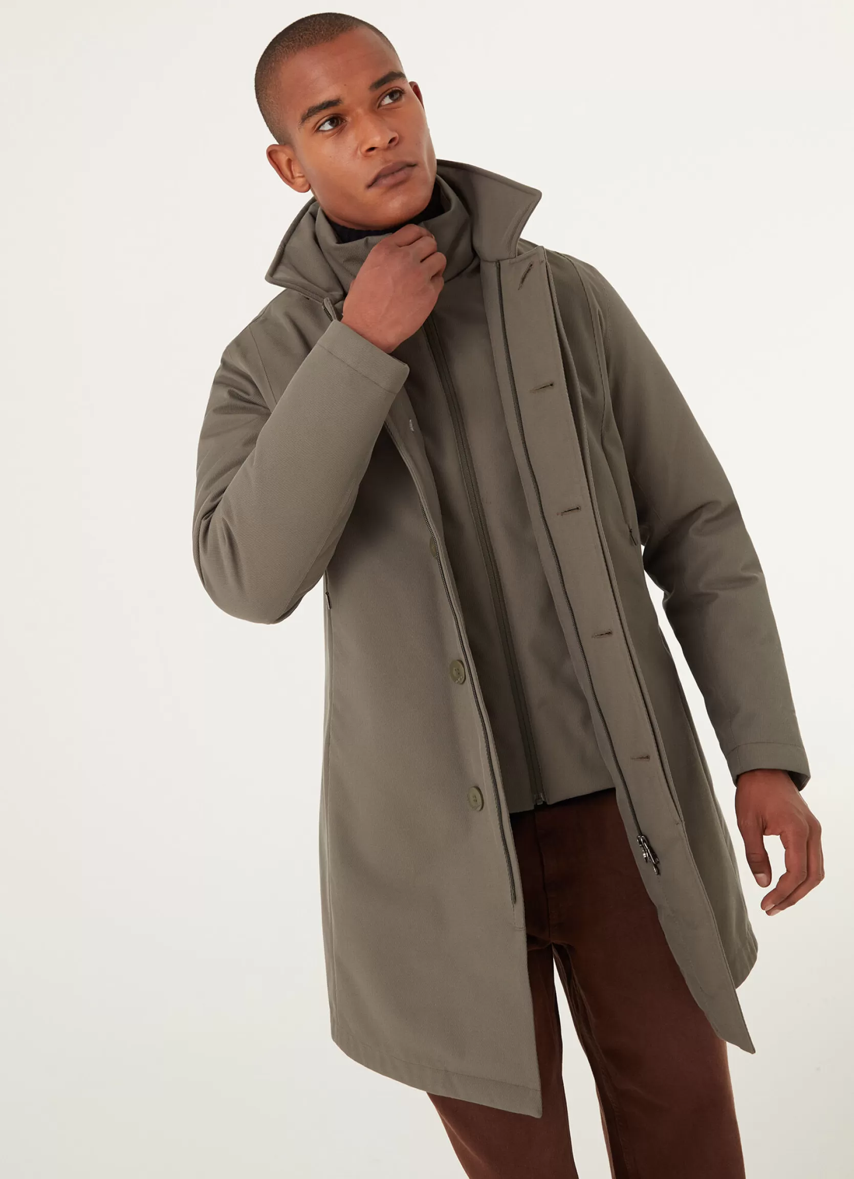 Colmar 3-layer fabric padded coat | man Outlet