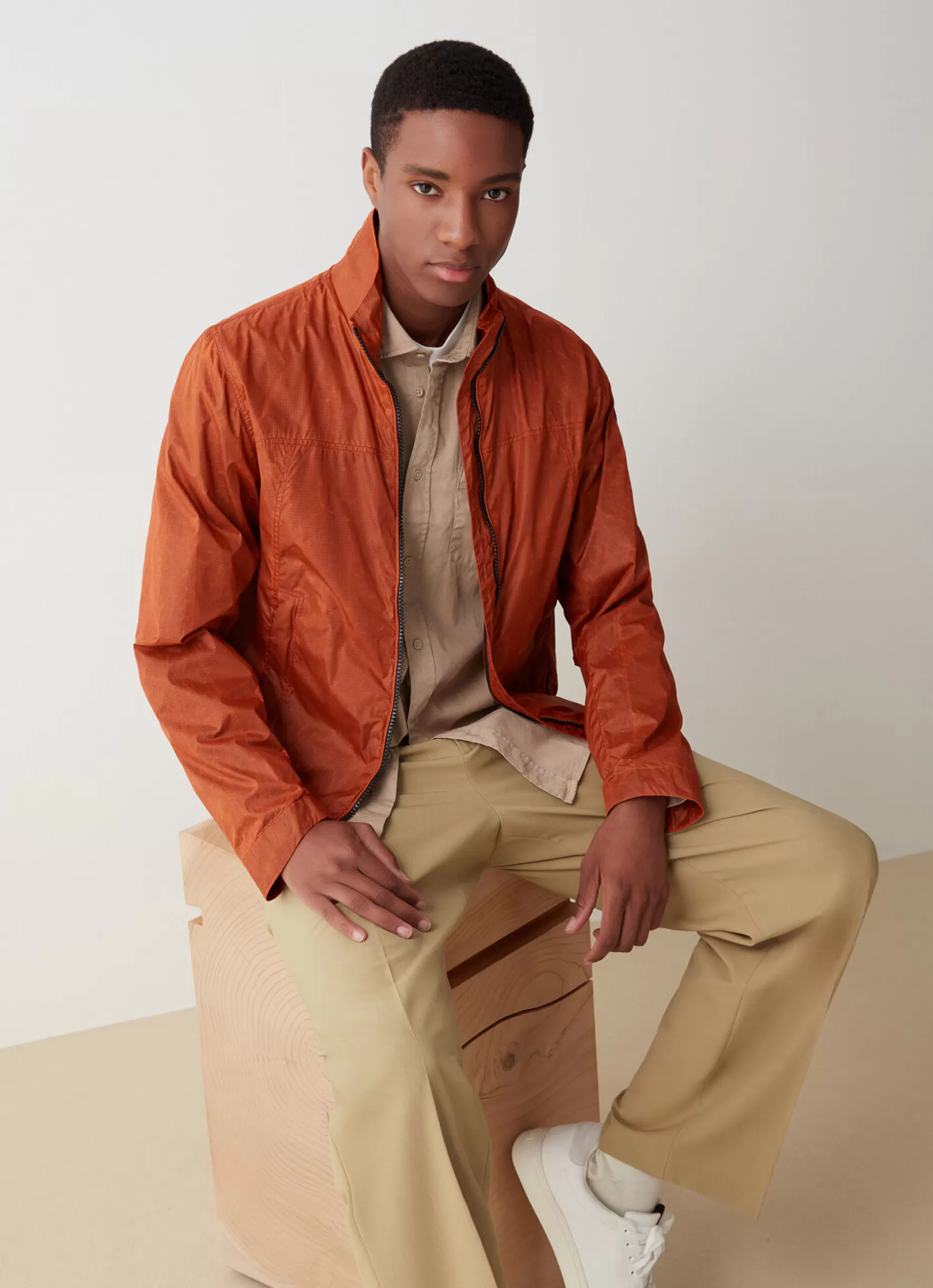 Colmar Adjustable waxed fabric jacket | man Lightweight Jackets