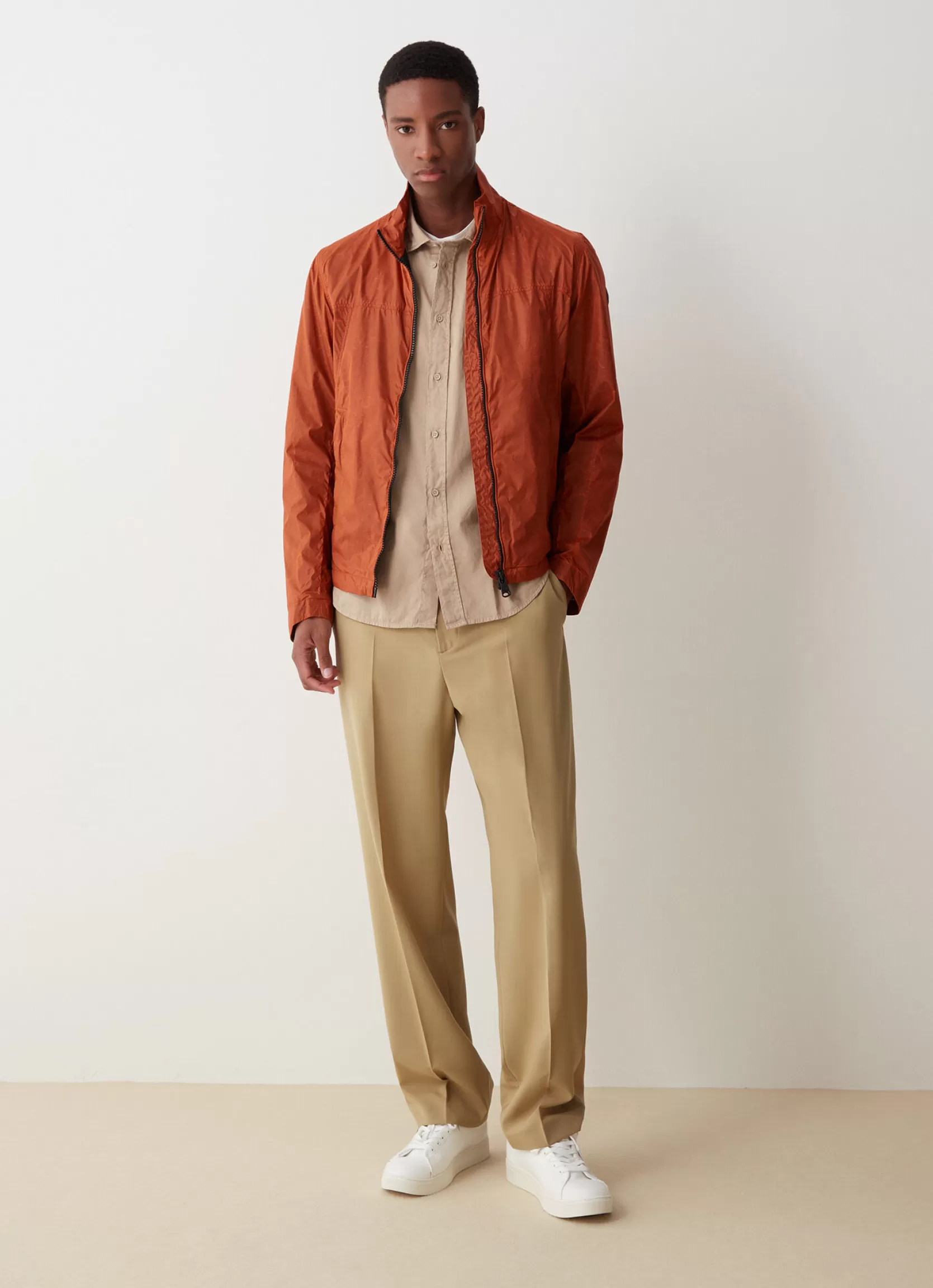 Colmar Adjustable waxed fabric jacket | man Lightweight Jackets