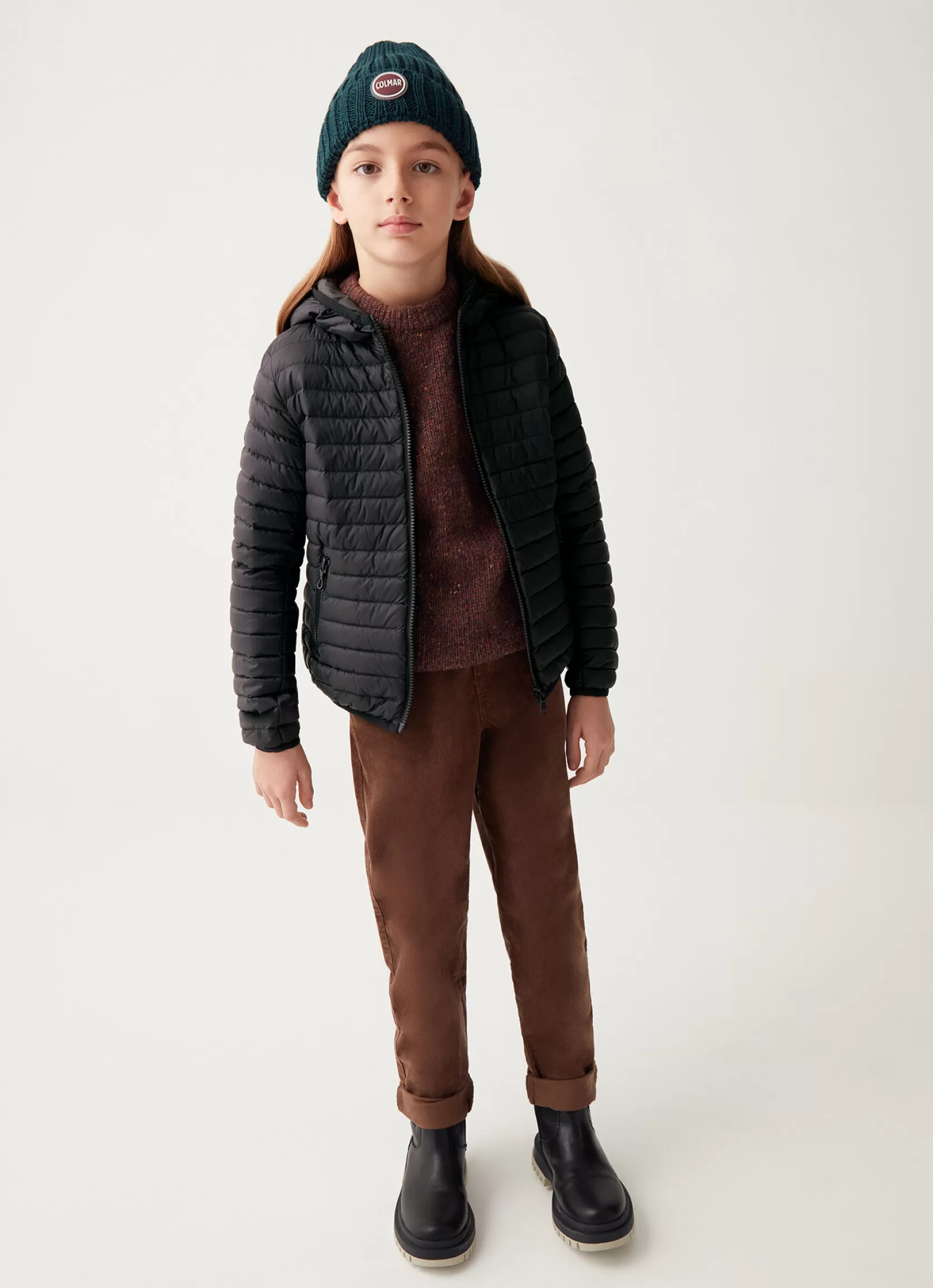 Colmar Autumn down jacket with fixed hood | kids Outlet