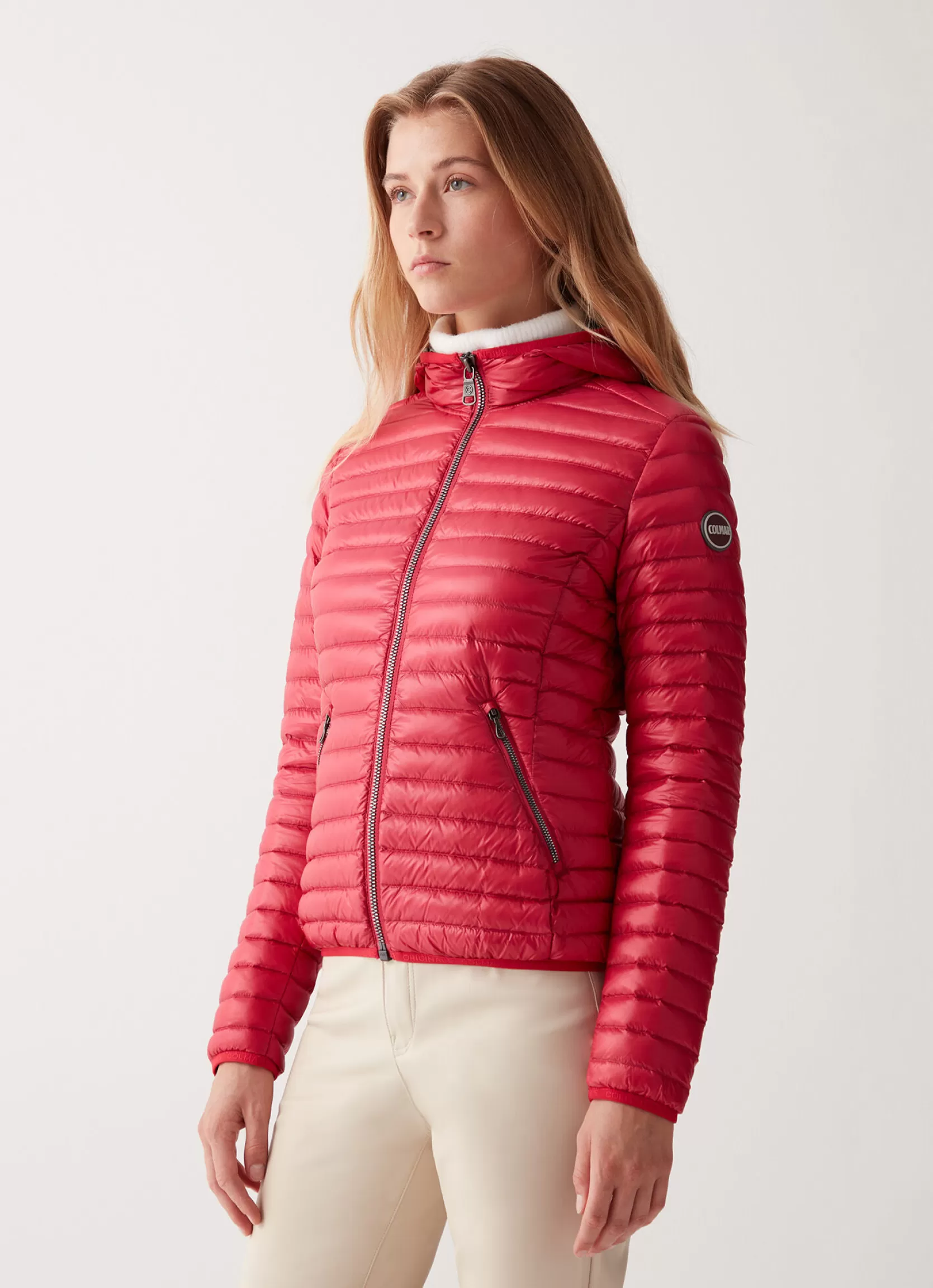 Colmar Autumn down jacket with fixed hood | woman Lightweight Down Jackets
