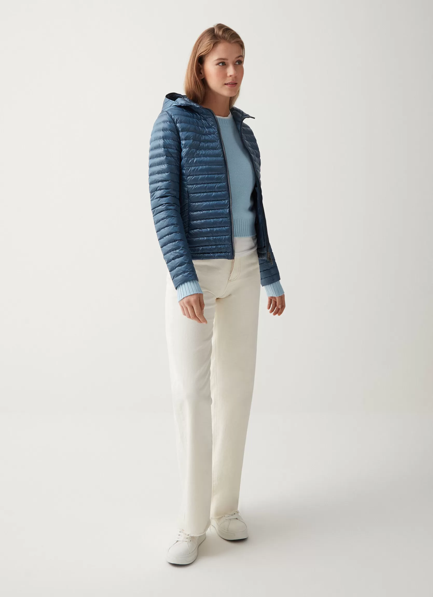 Colmar Autumn down jacket with shaped hem | woman Lightweight Down Jackets
