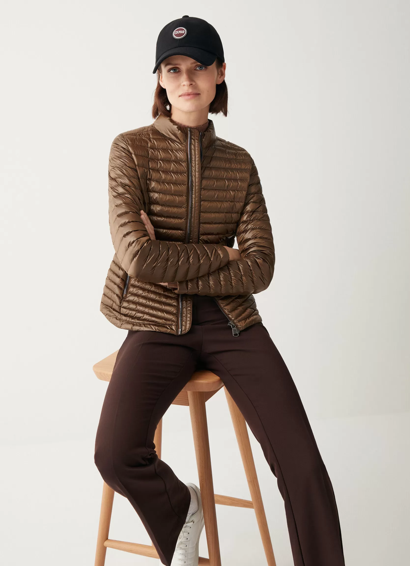 Colmar Autumn down with diagonal quilting | woman Lightweight Down Jackets