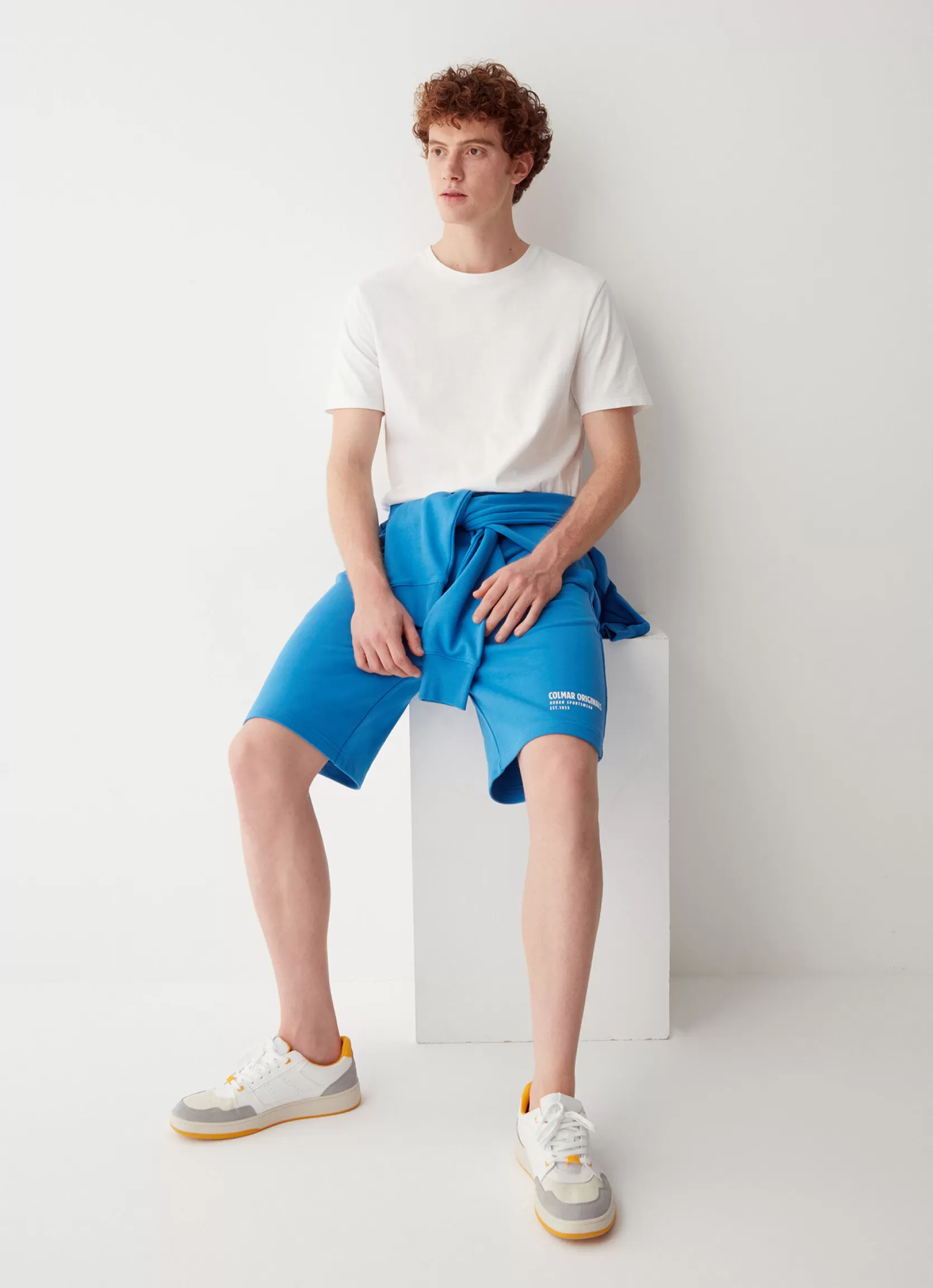 Colmar Bermuda shorts in soft fleece with 3D print | man Outlet