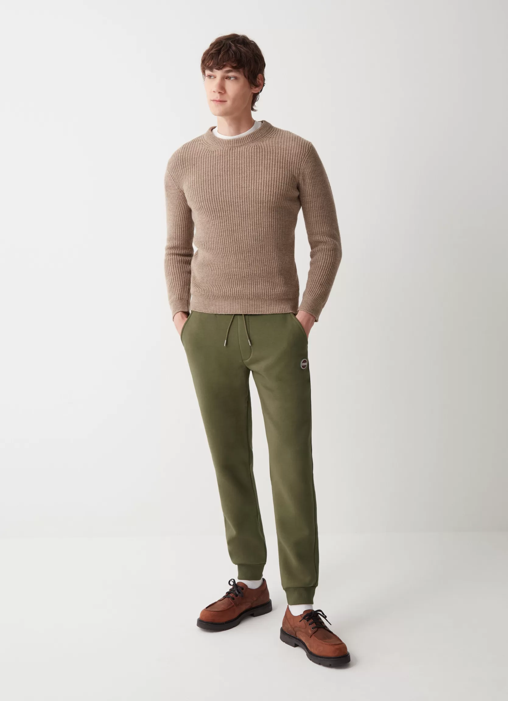 Colmar Brushed cotton blend fleece jumpsuit trousers | man Trousers