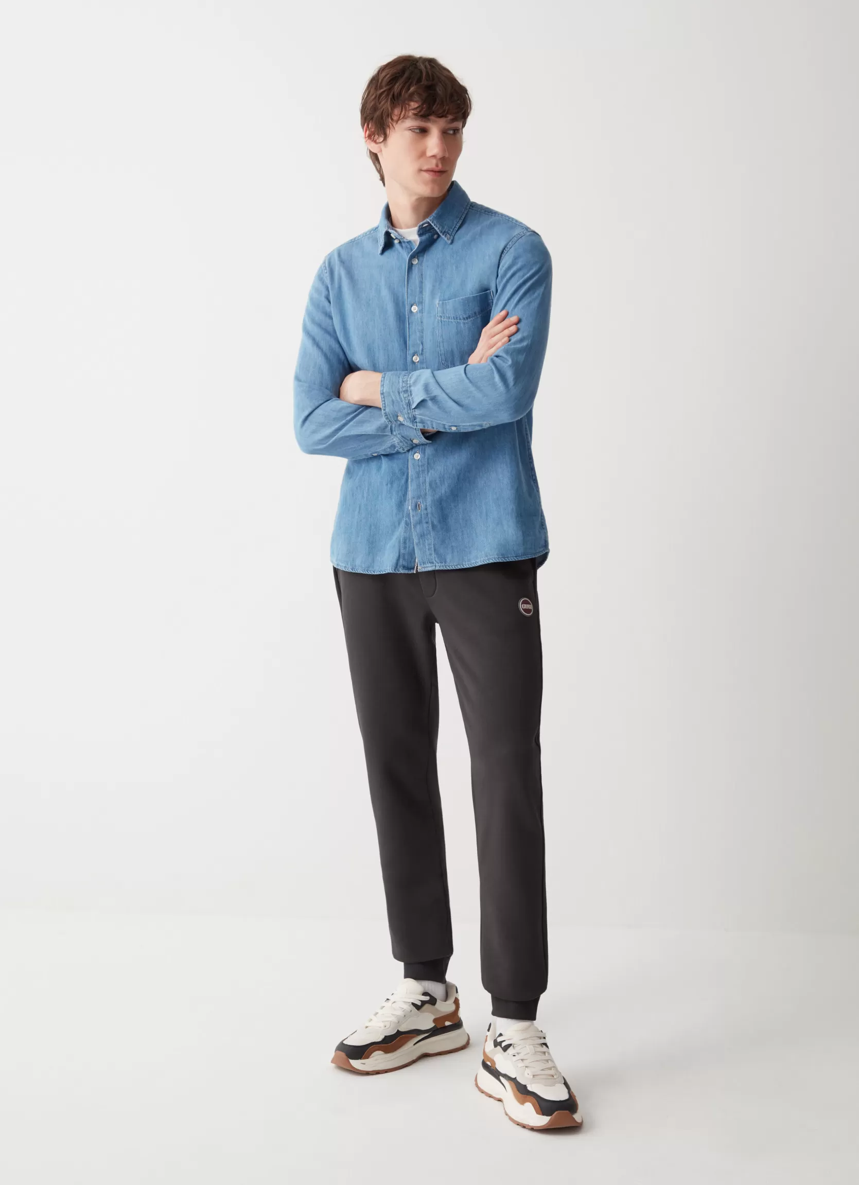 Colmar Brushed cotton blend fleece jumpsuit trousers | man Trousers