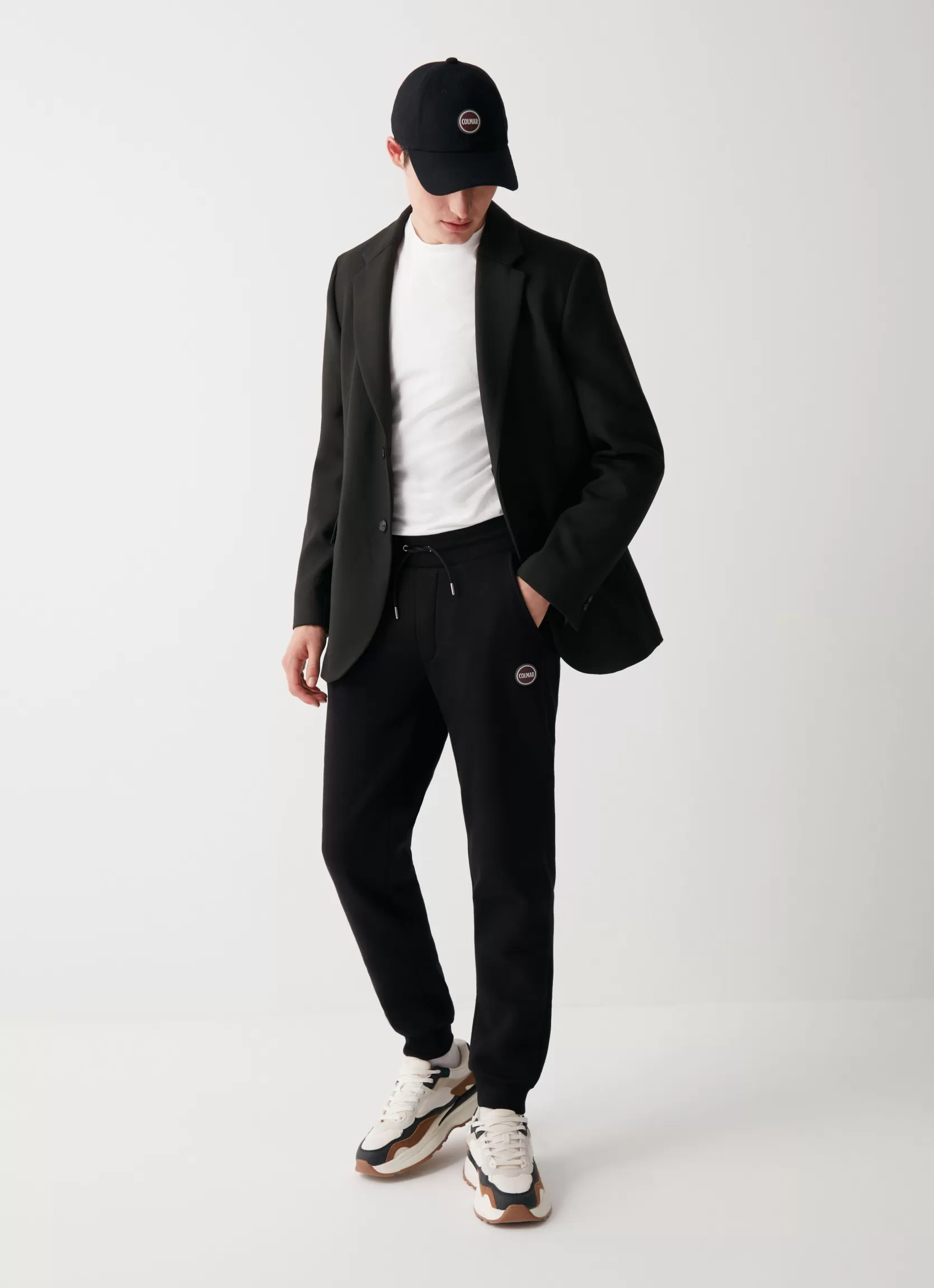 Colmar Brushed cotton blend fleece jumpsuit trousers | man Trousers