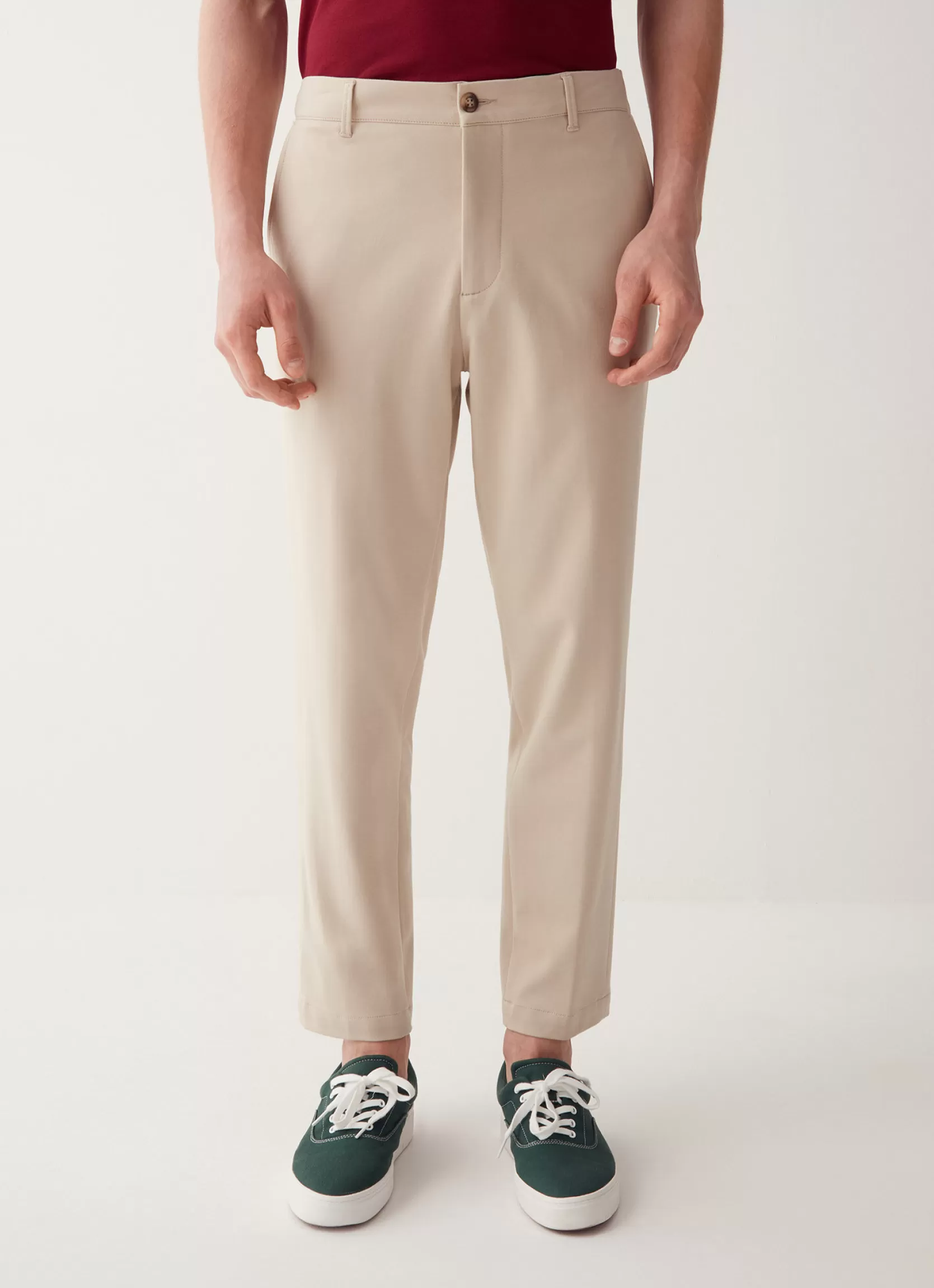 Colmar Chino-cut trousers with elasticated waistband | man Outlet