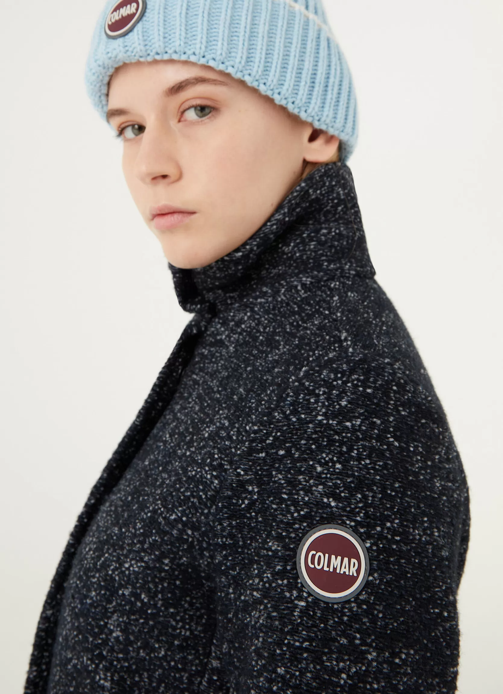 Colmar Coat with high collar in woolen cloth | woman Outlet