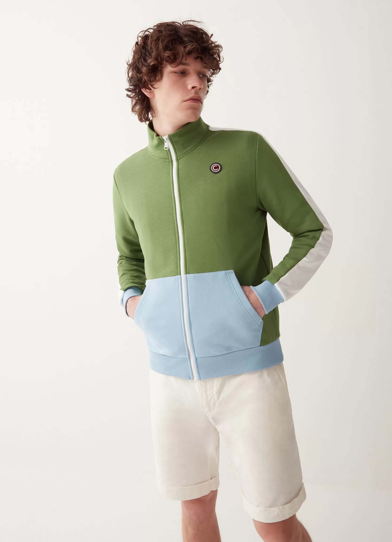 Colmar Colour block full zip sweatshirt | man Outlet