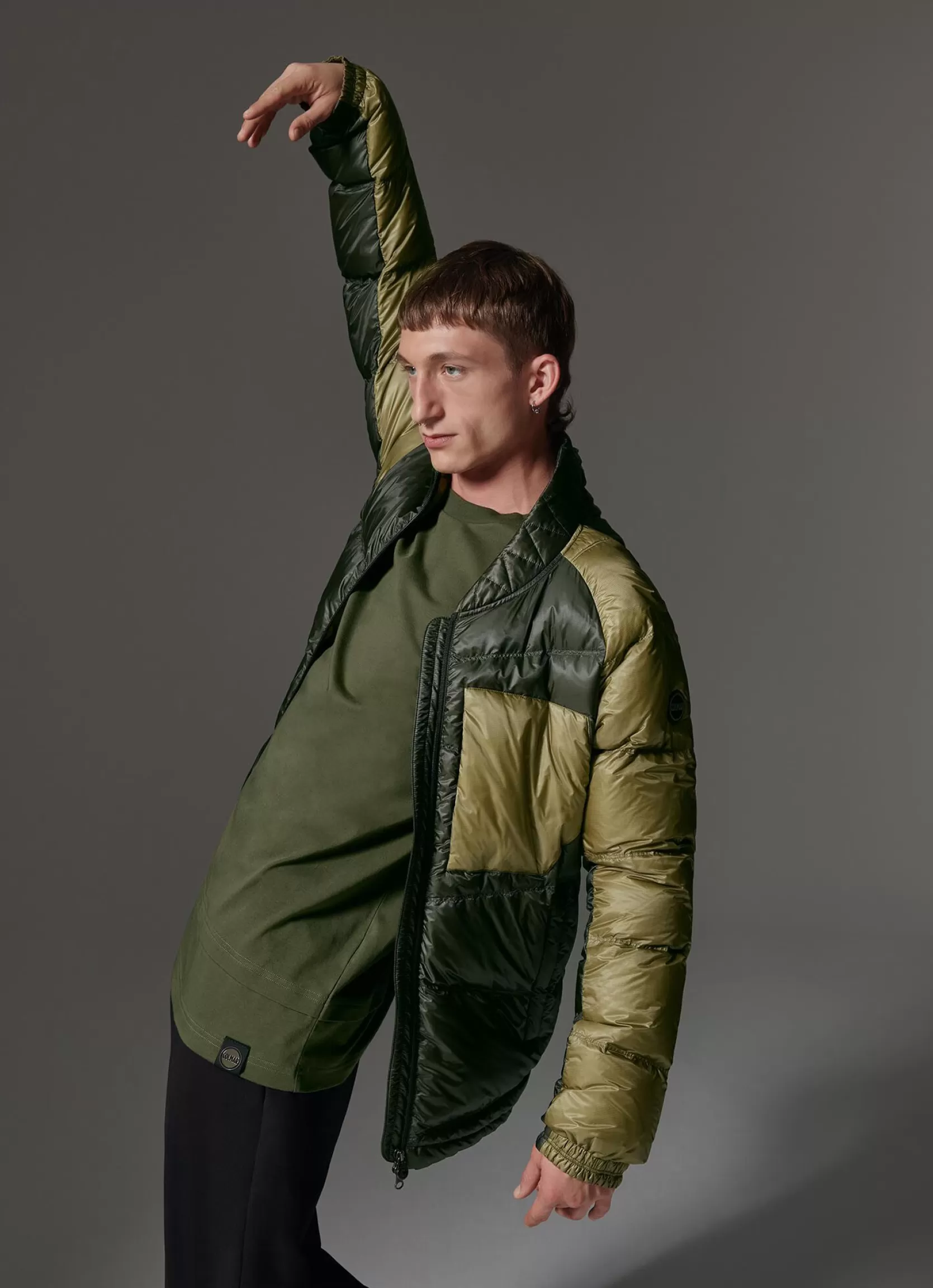 Colmar Colour-block bomber jacket in mini rip-stop | man Colmar Revolution | Winter Down Jackets