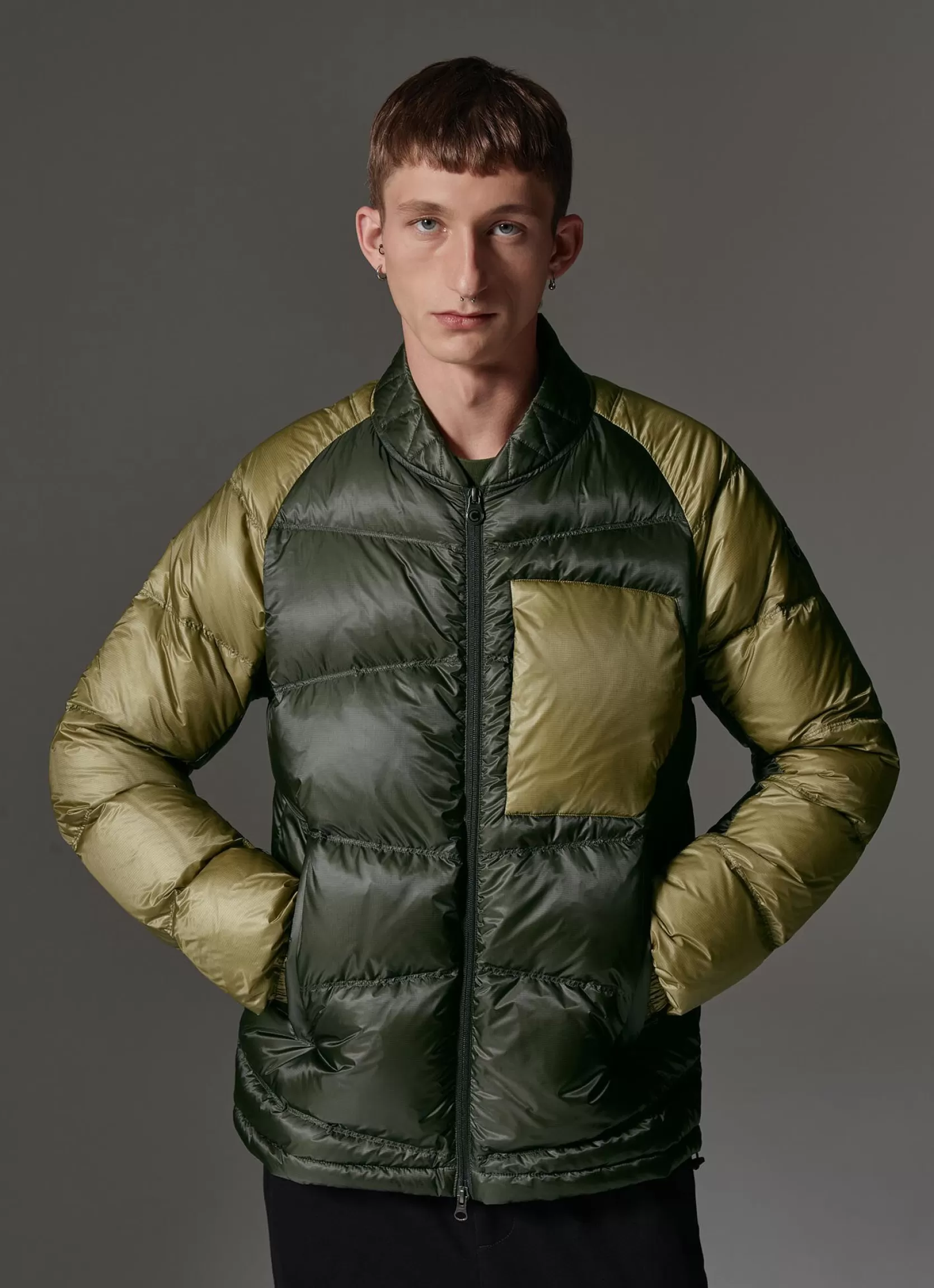 Colmar Colour-block bomber jacket in mini rip-stop | man Colmar Revolution | Winter Down Jackets