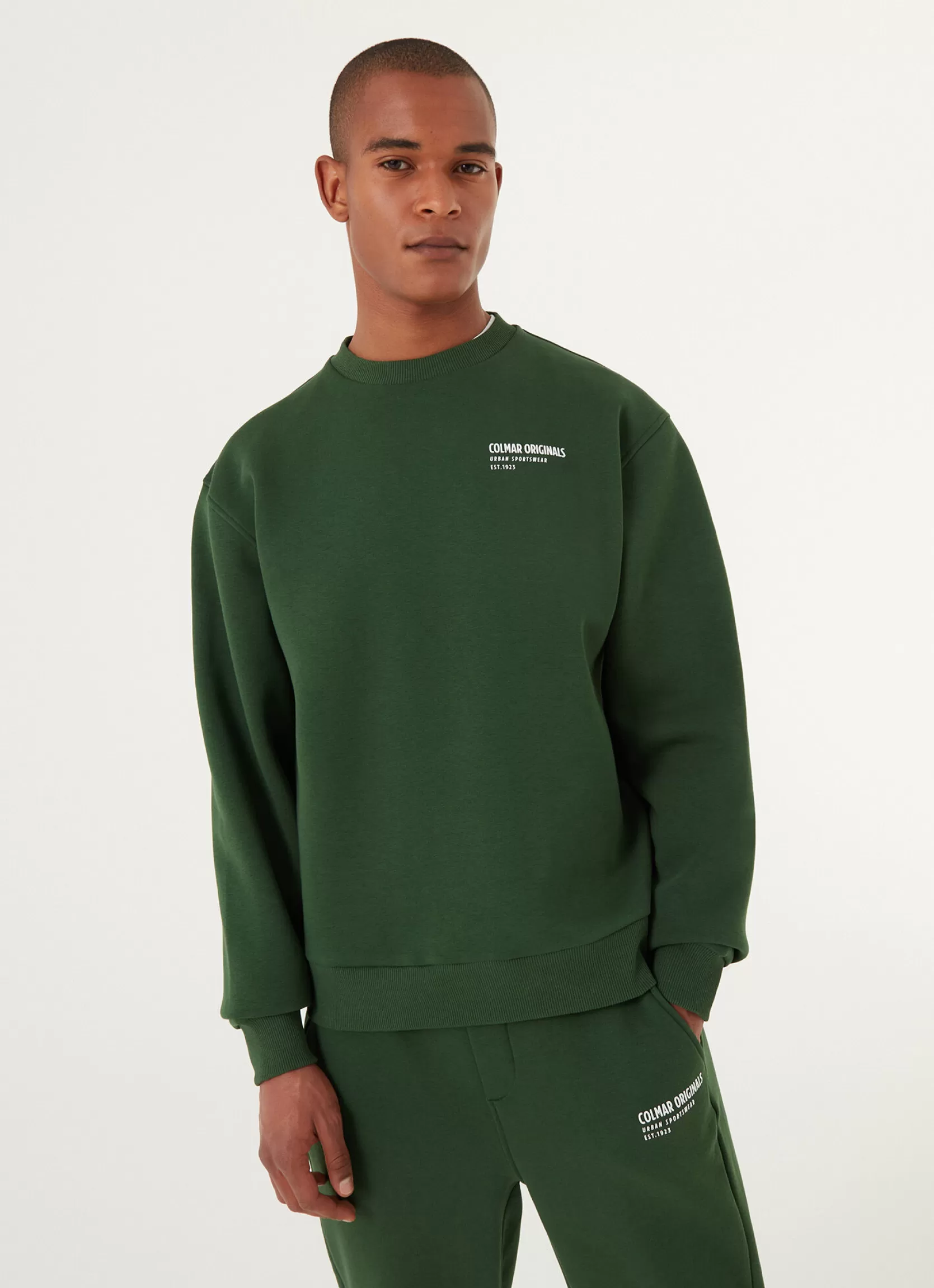 Colmar Cotton crew-neck sweatshirt with 3D writing | man Outlet