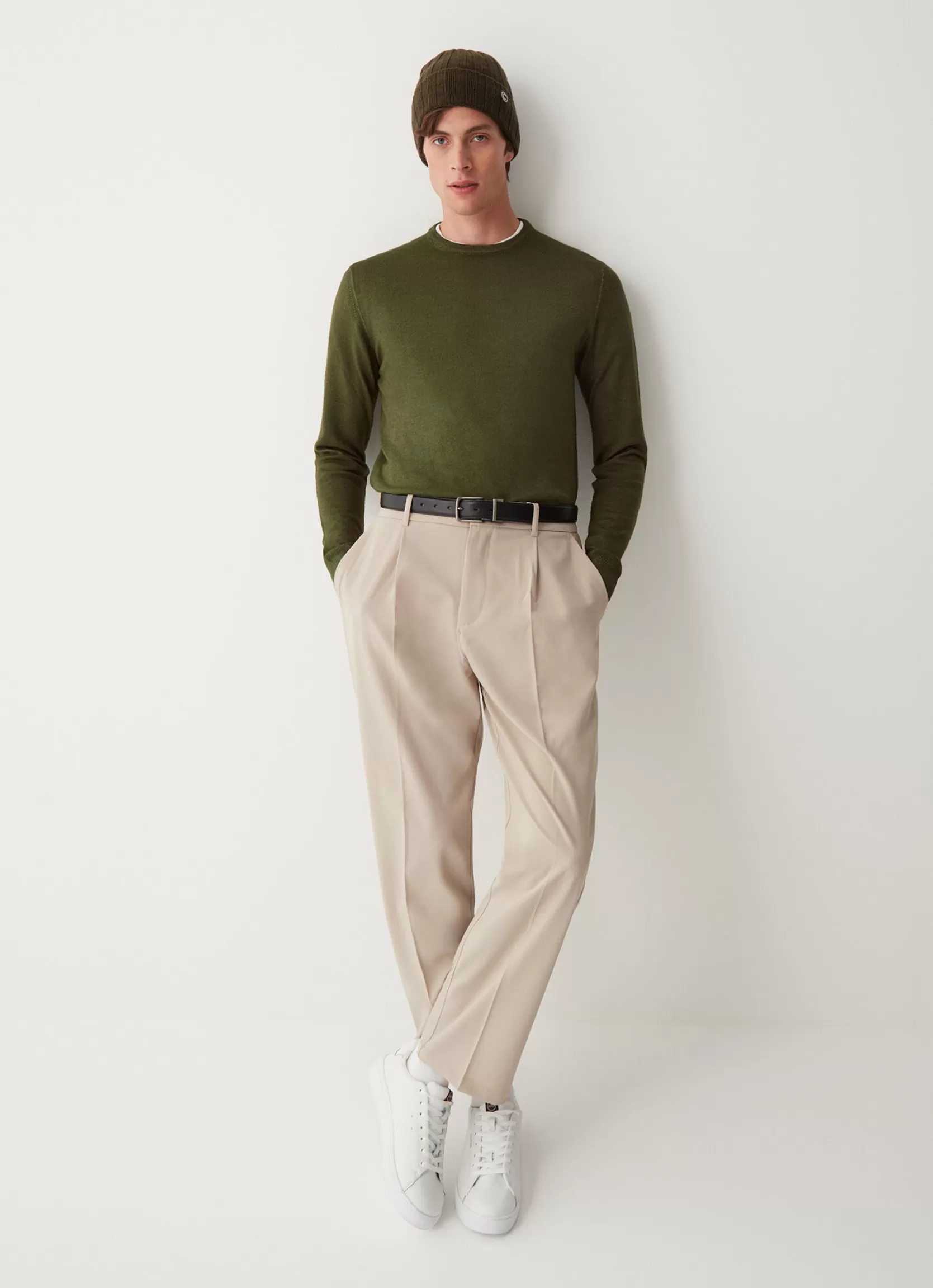 Colmar Crew neck pullover in 100% merino wool | man Pullovers