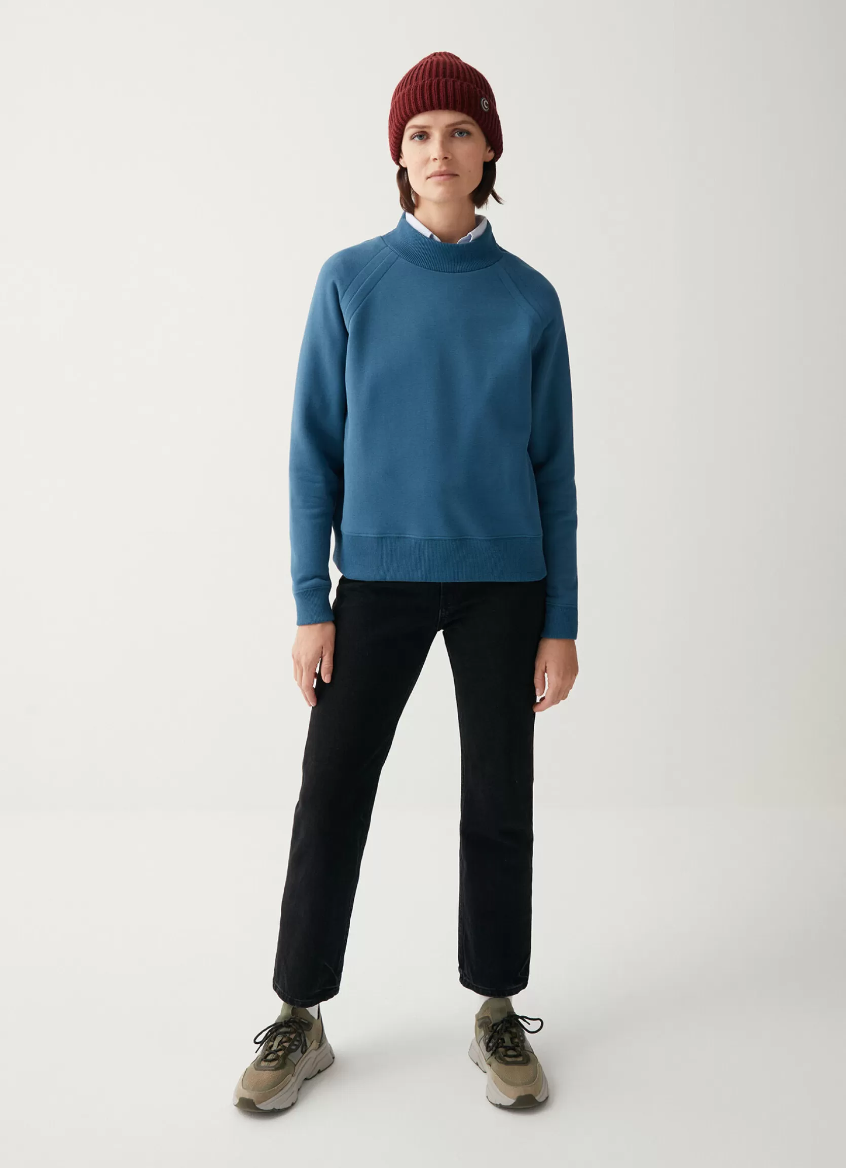 Colmar Crew-neck sweatshirt with polo neck | woman Sweatshirts