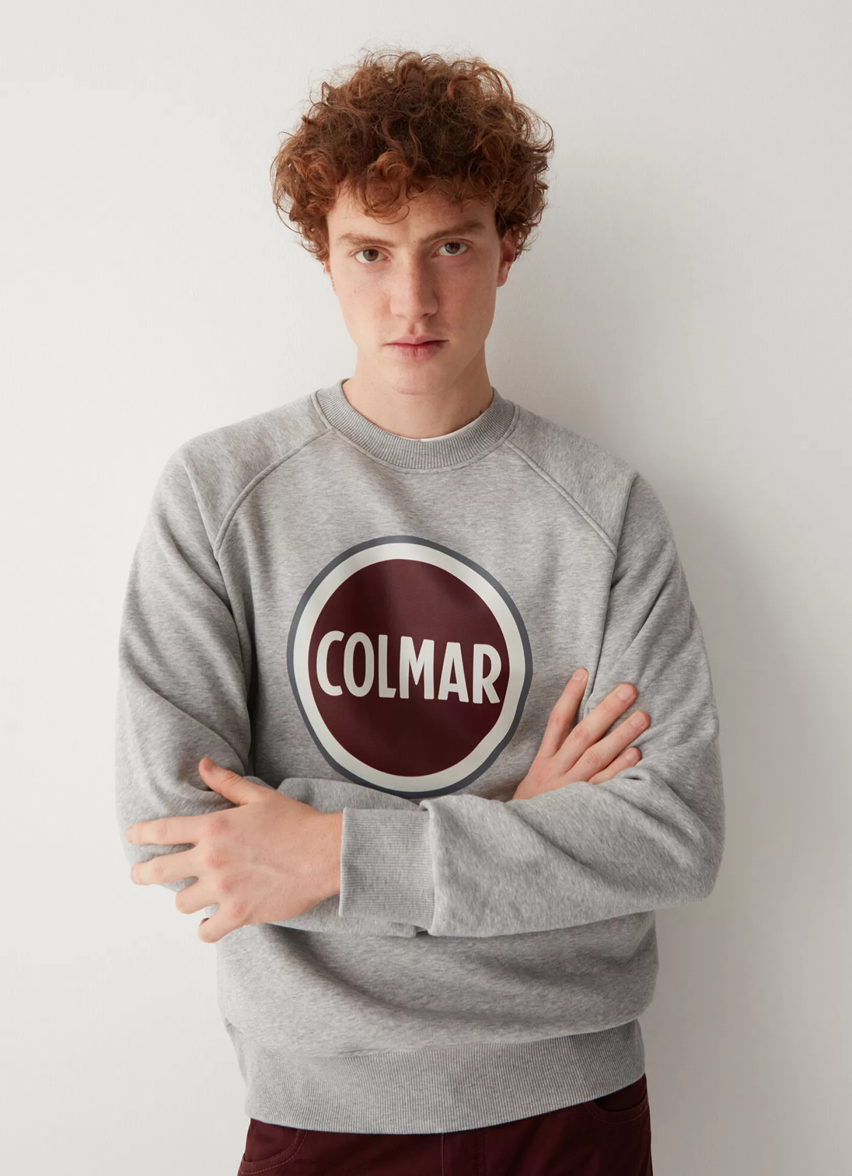 Colmar Crew-neck sweatshirt with printed maxi logo | man Outlet