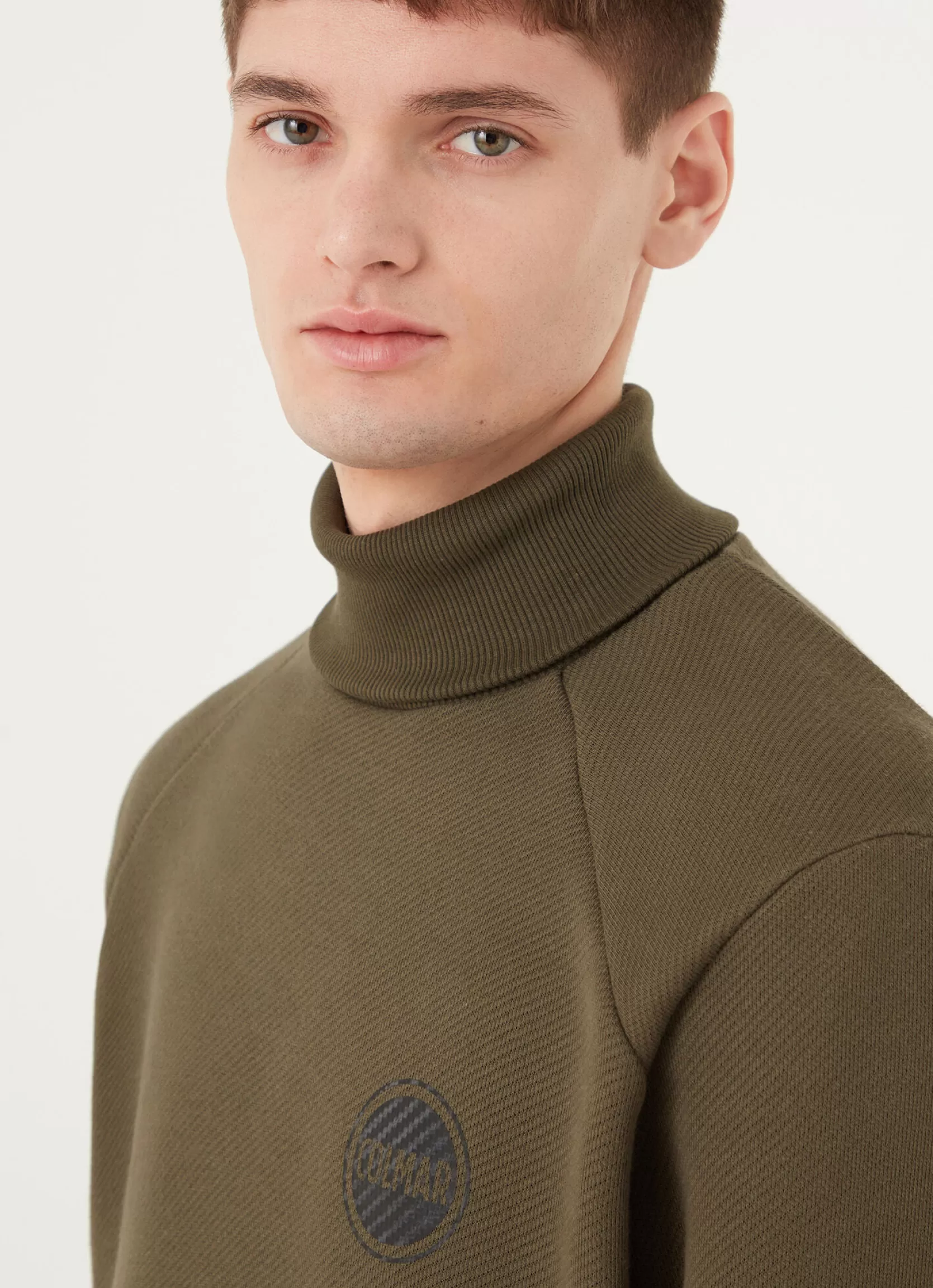 Colmar Diagonal turtleneck sweatshirt with carbon logo | man Outlet