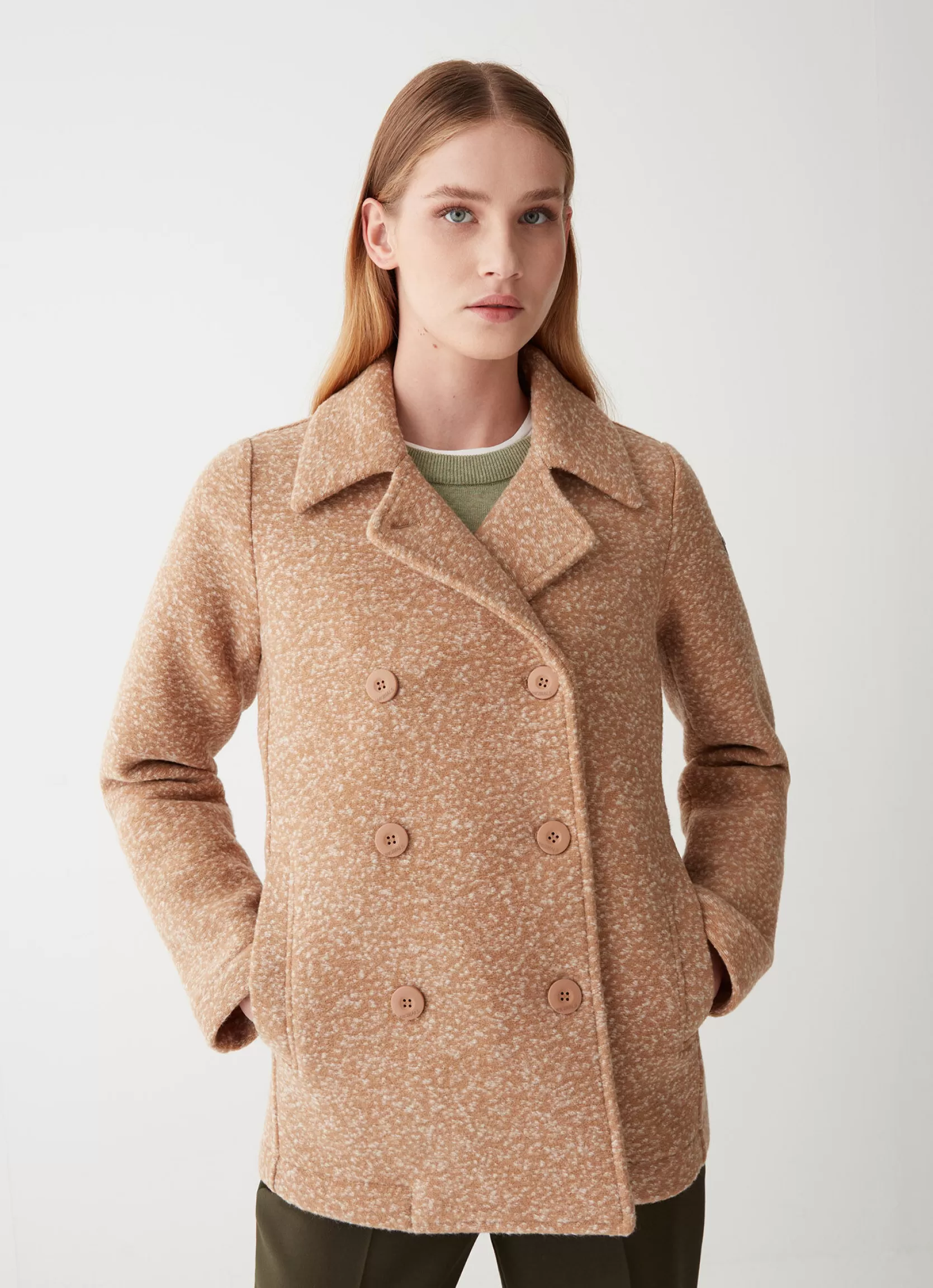Colmar Double-breasted jacket in woolen cloth | woman Outlet