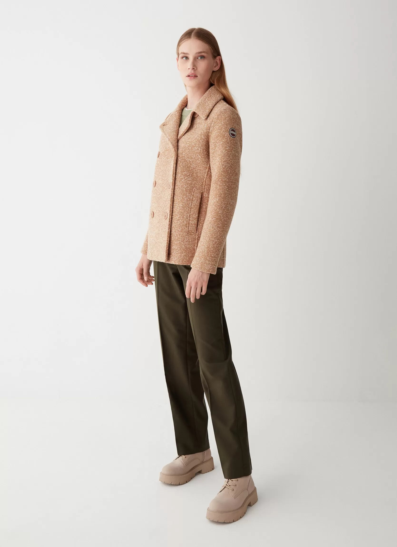 Colmar Double-breasted jacket in woolen cloth | woman Outlet