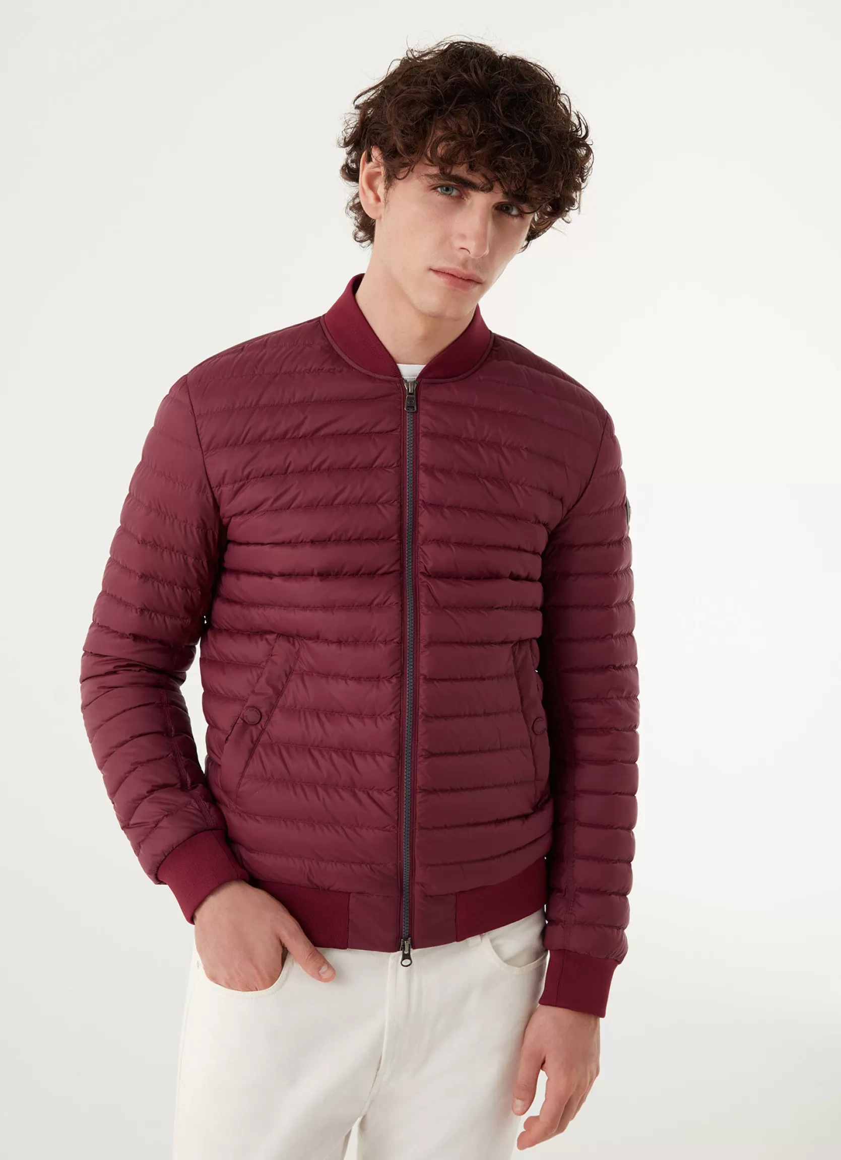 Colmar Down bomber jacket with knit details | man Outlet