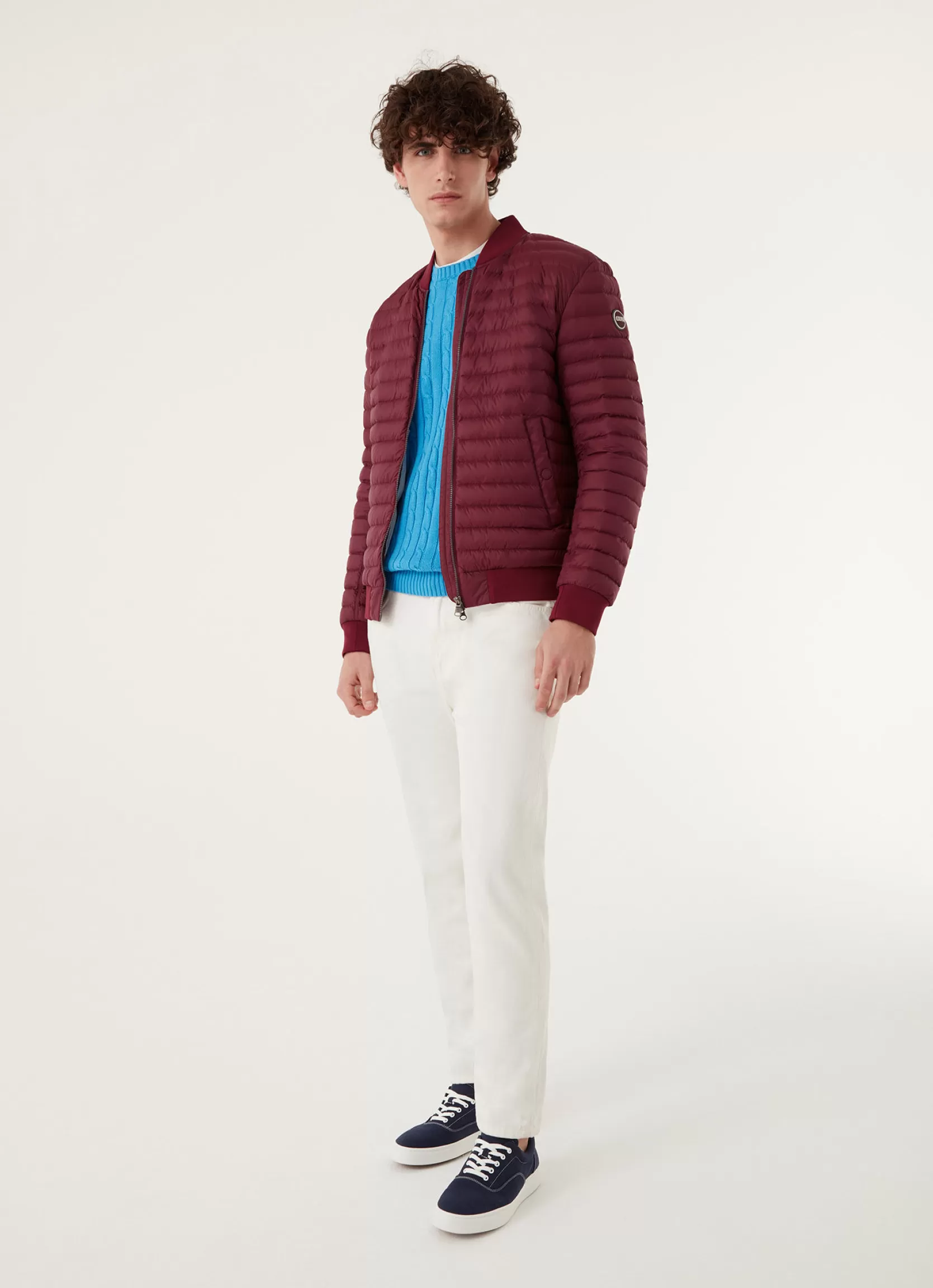 Colmar Down bomber jacket with knit details | man Outlet
