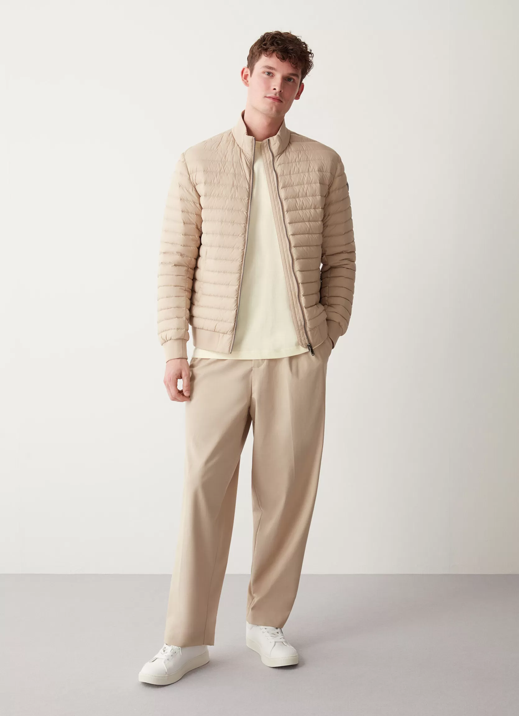Colmar Down bomber jacket with knit details | man Lightweight Down Jackets