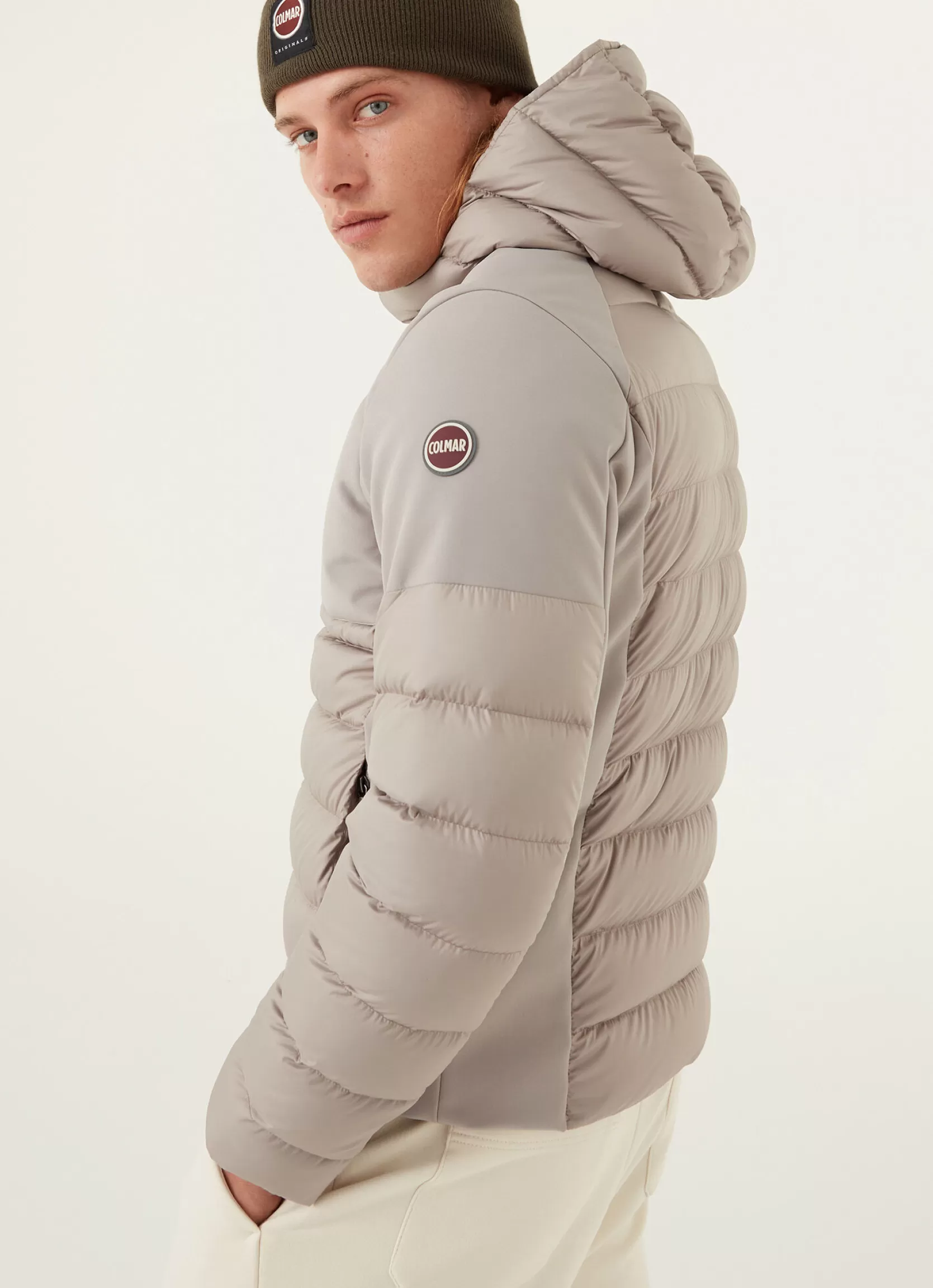 Colmar Down jacket with fixed hood in double fabric | man Outlet