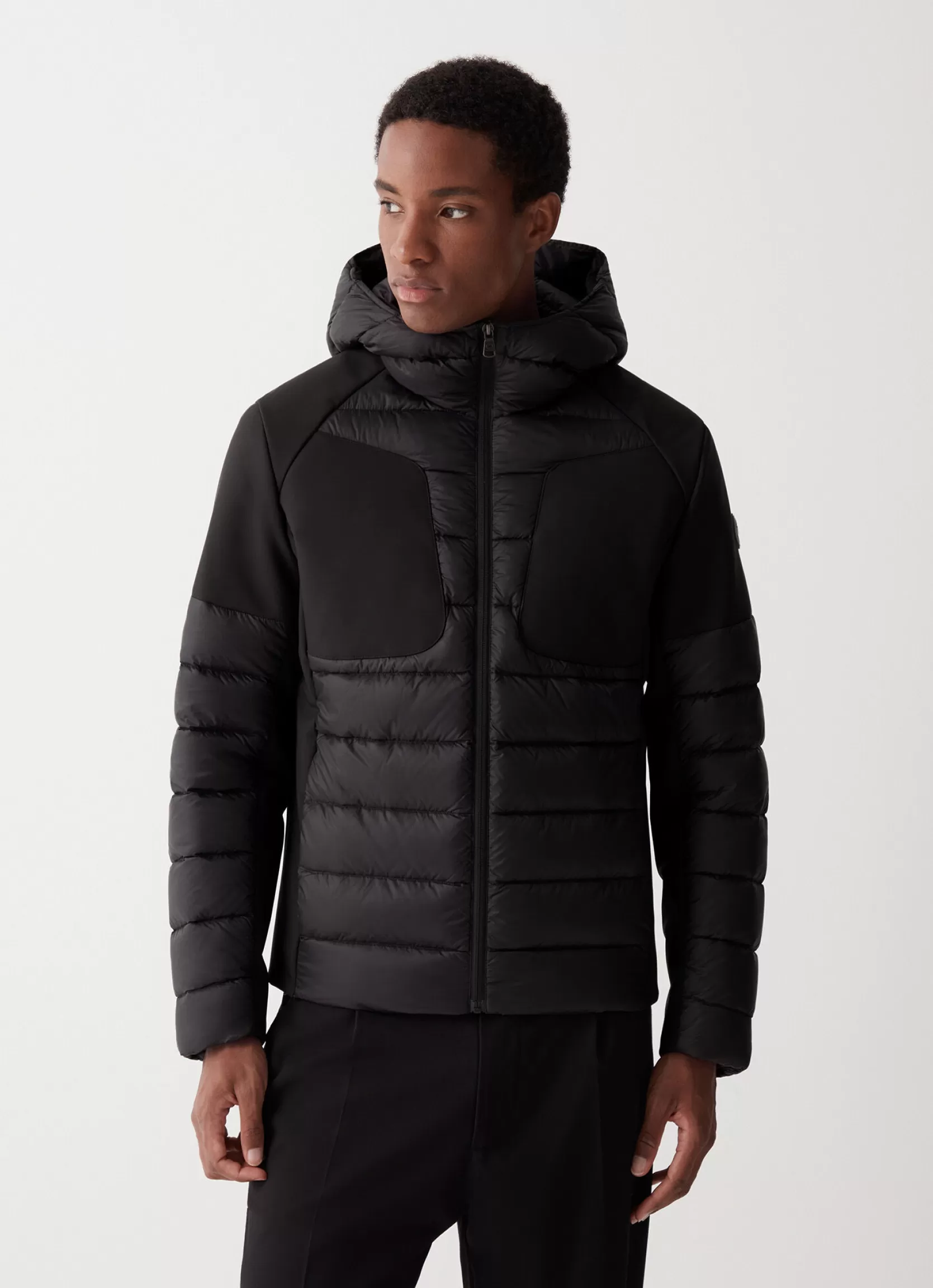 Colmar Down jacket with fixed hood in double fabric | man Winter Down Jackets