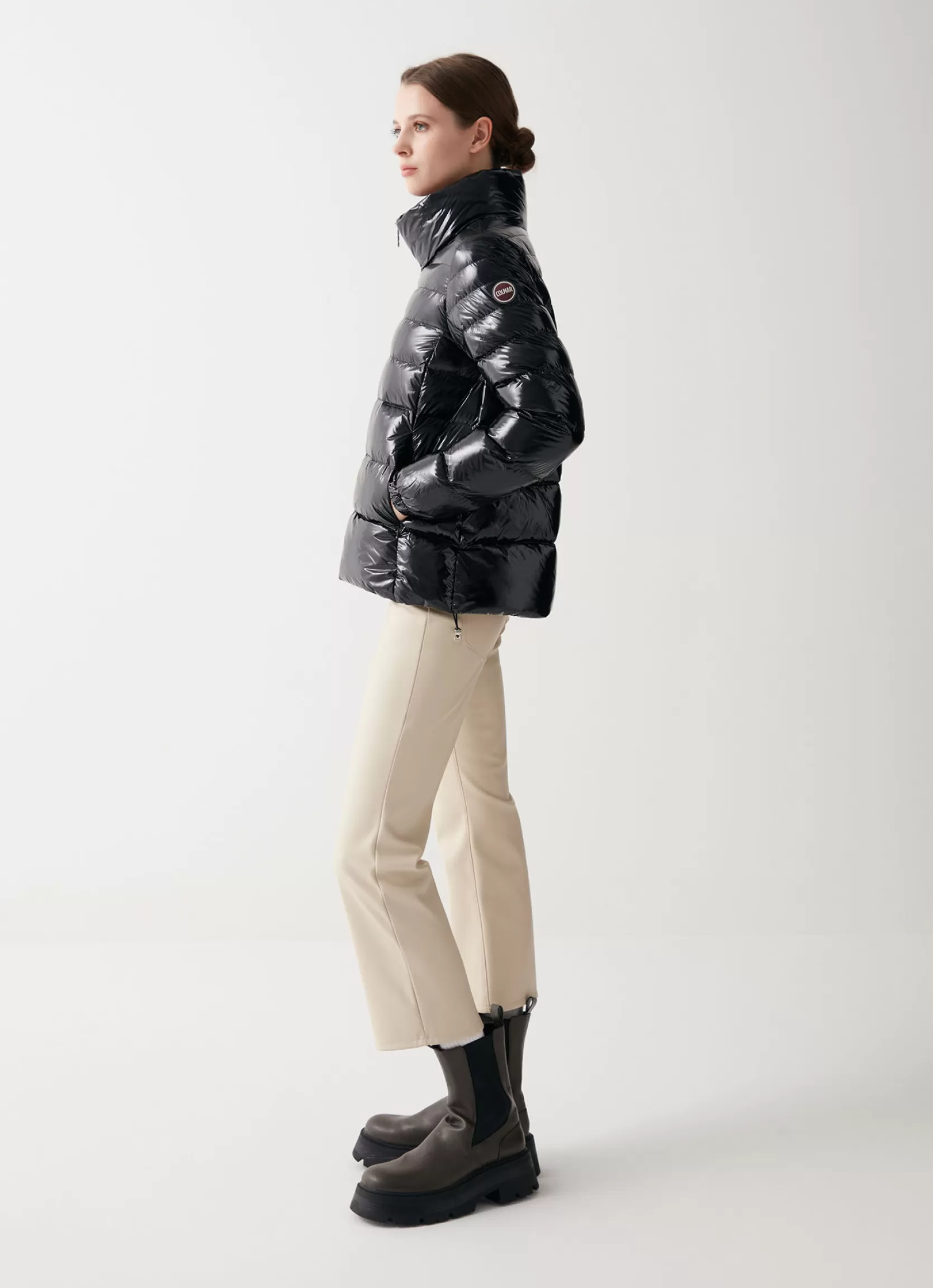 Colmar Down jacket with high collar and elasticated cuffs | woman Winter Down Jackets
