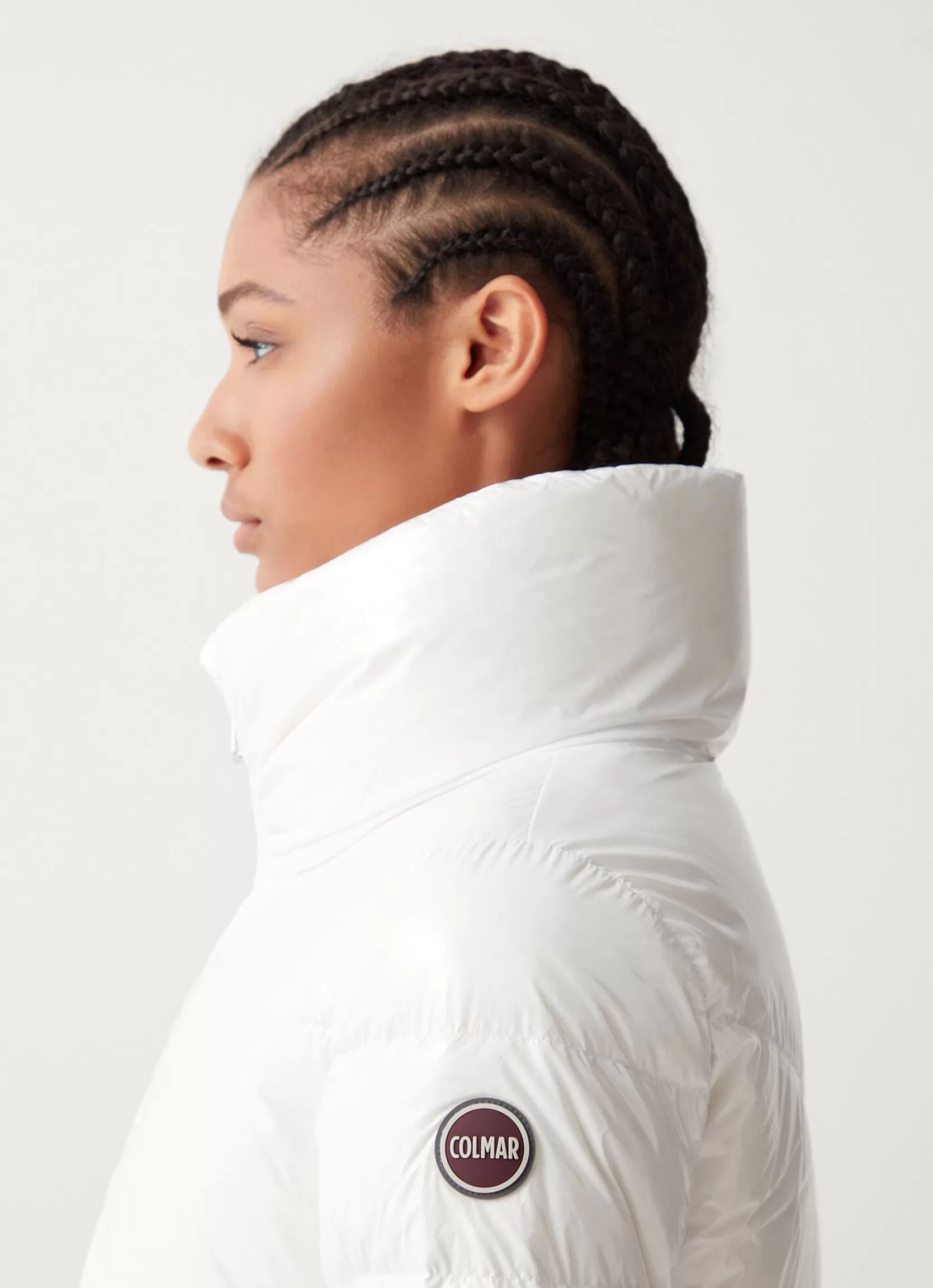 Colmar Down jacket with high collar in shiny fabric | woman Winter Down Jackets