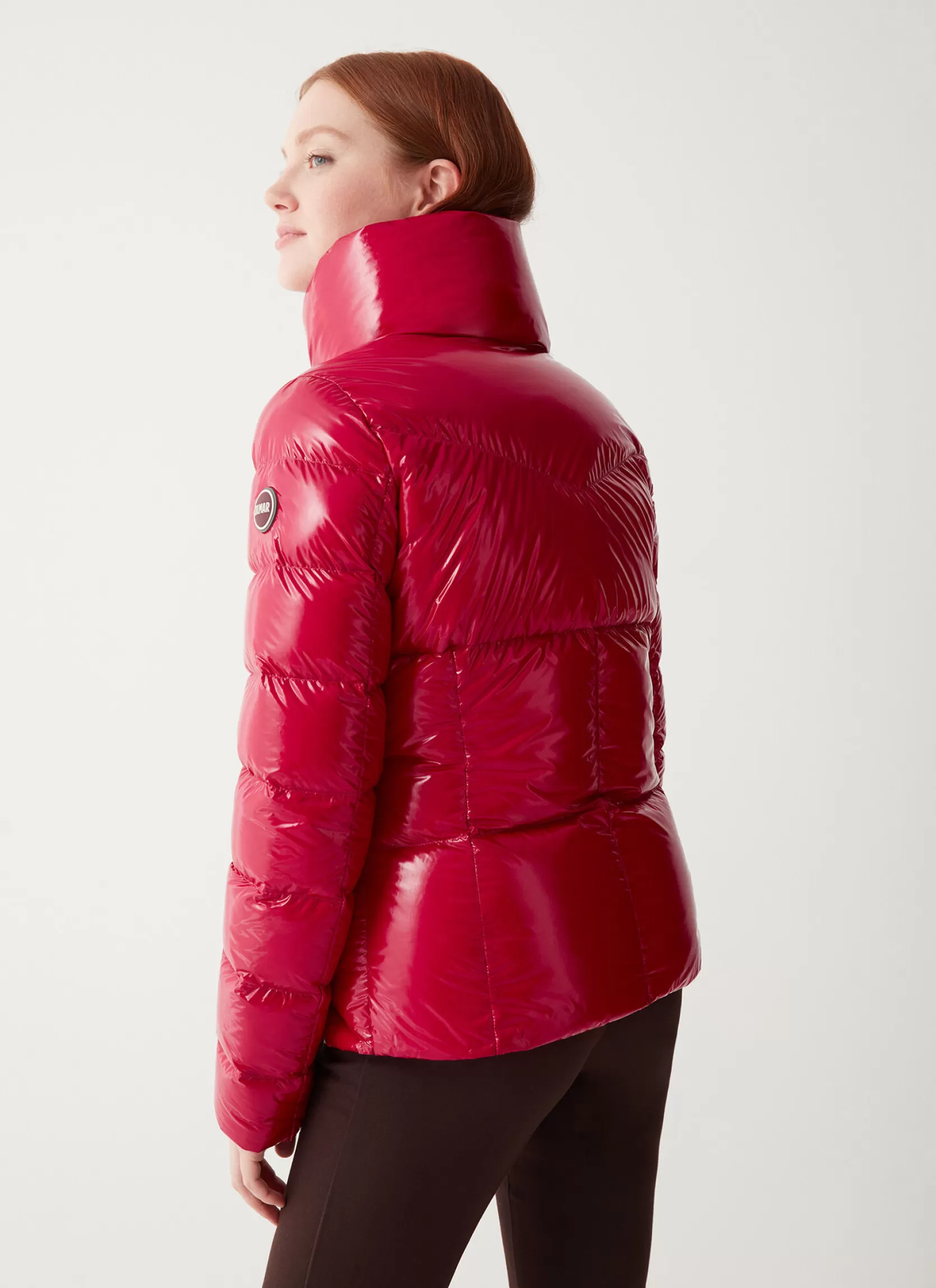 Colmar Down jacket with high collar in shiny fabric | woman Winter Down Jackets