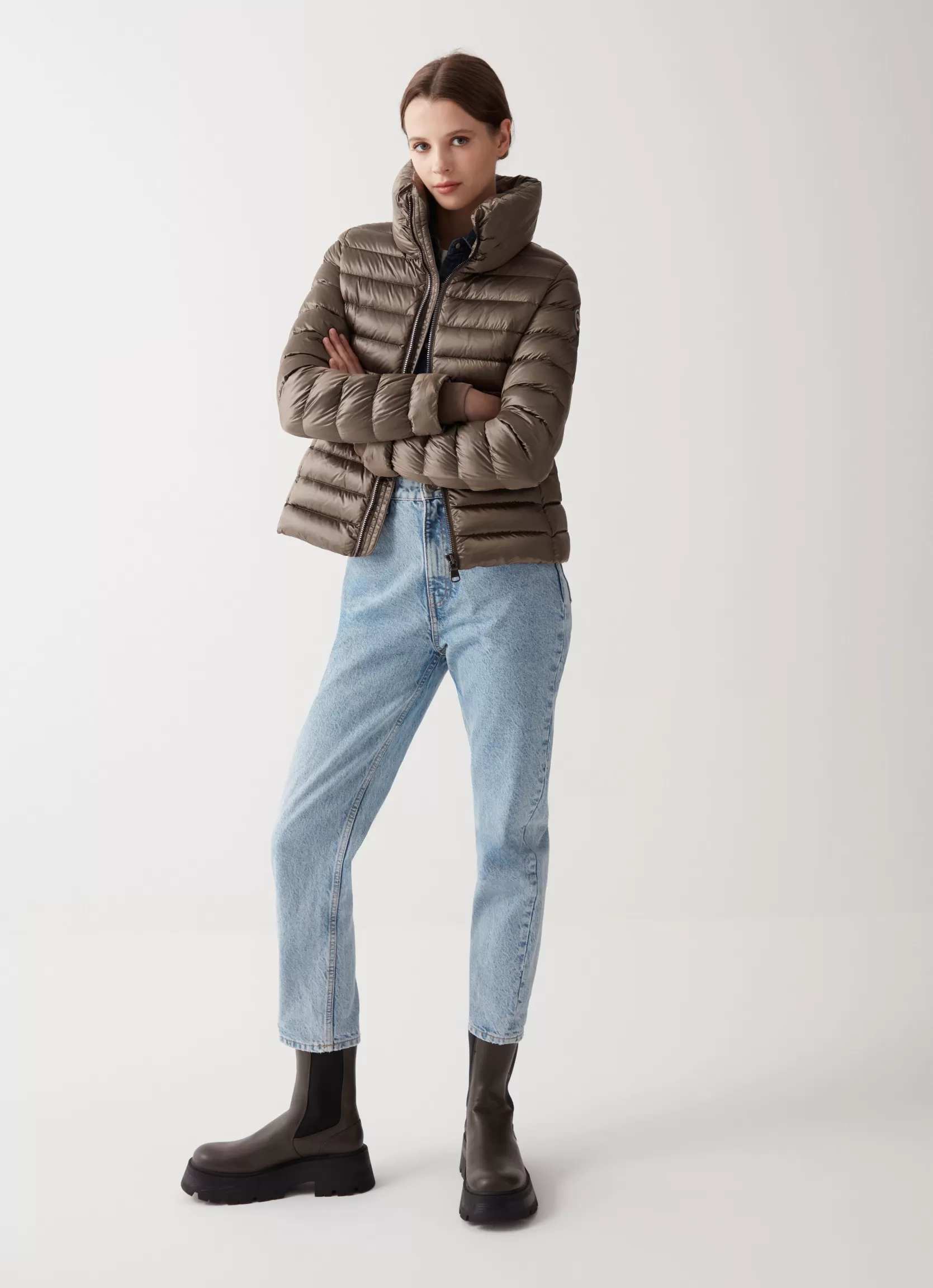 Colmar Down jacket with ribbed knit cuffs | woman Winter Down Jackets