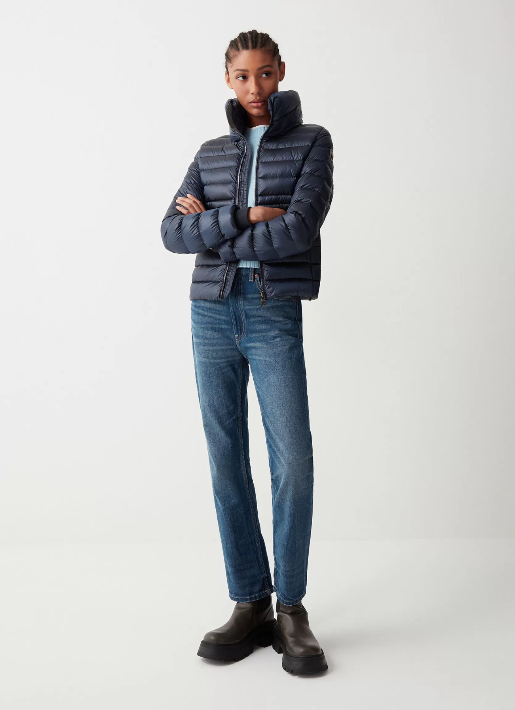 Colmar Down jacket with ribbed knit cuffs | woman Winter Down Jackets