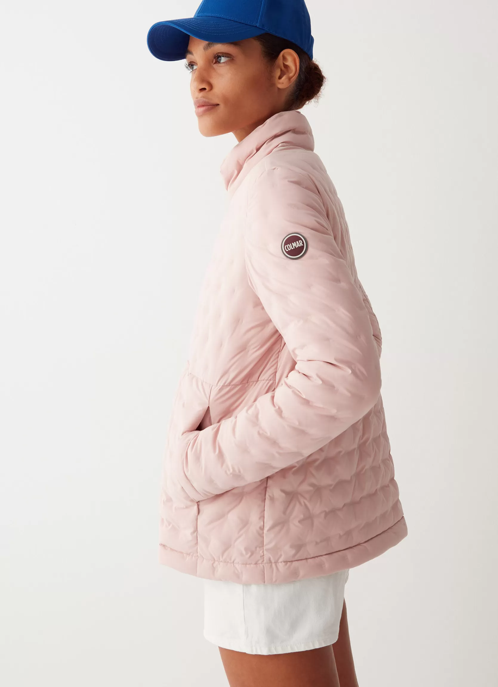 Colmar Down jacket with stamp quilting and seam at the waist | woman Outlet