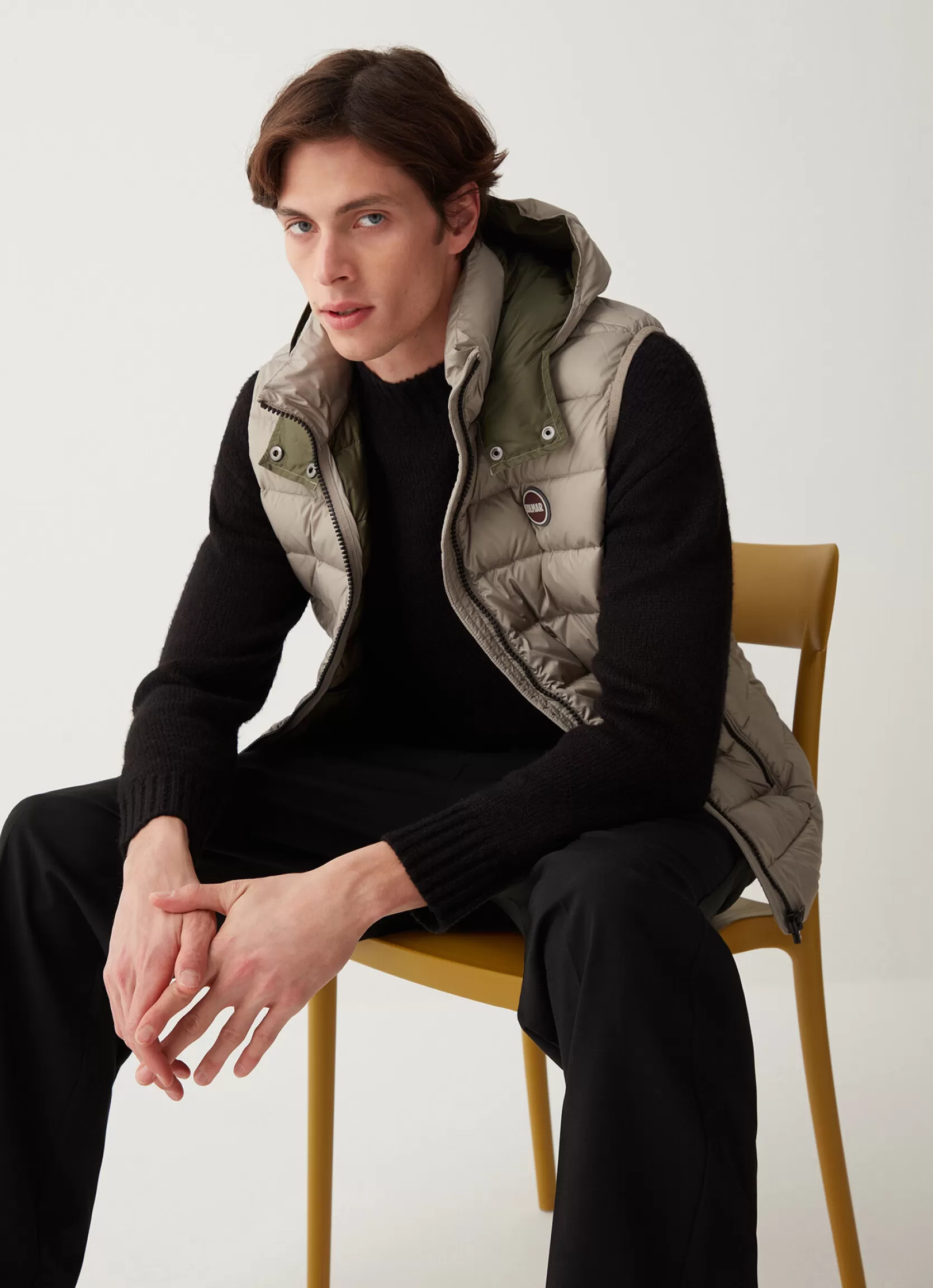 Colmar Down vest with detachable hood | man Sleeveless Jackets