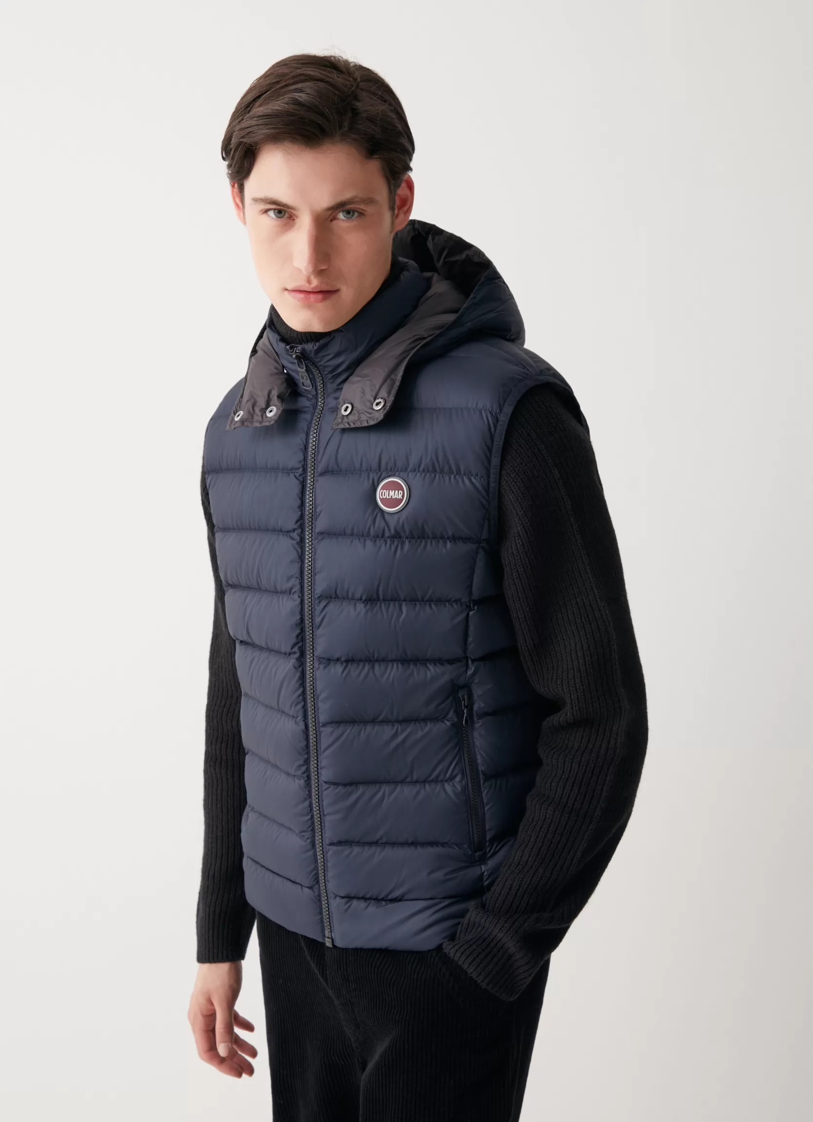 Colmar Down vest with detachable hood | man Sleeveless Jackets