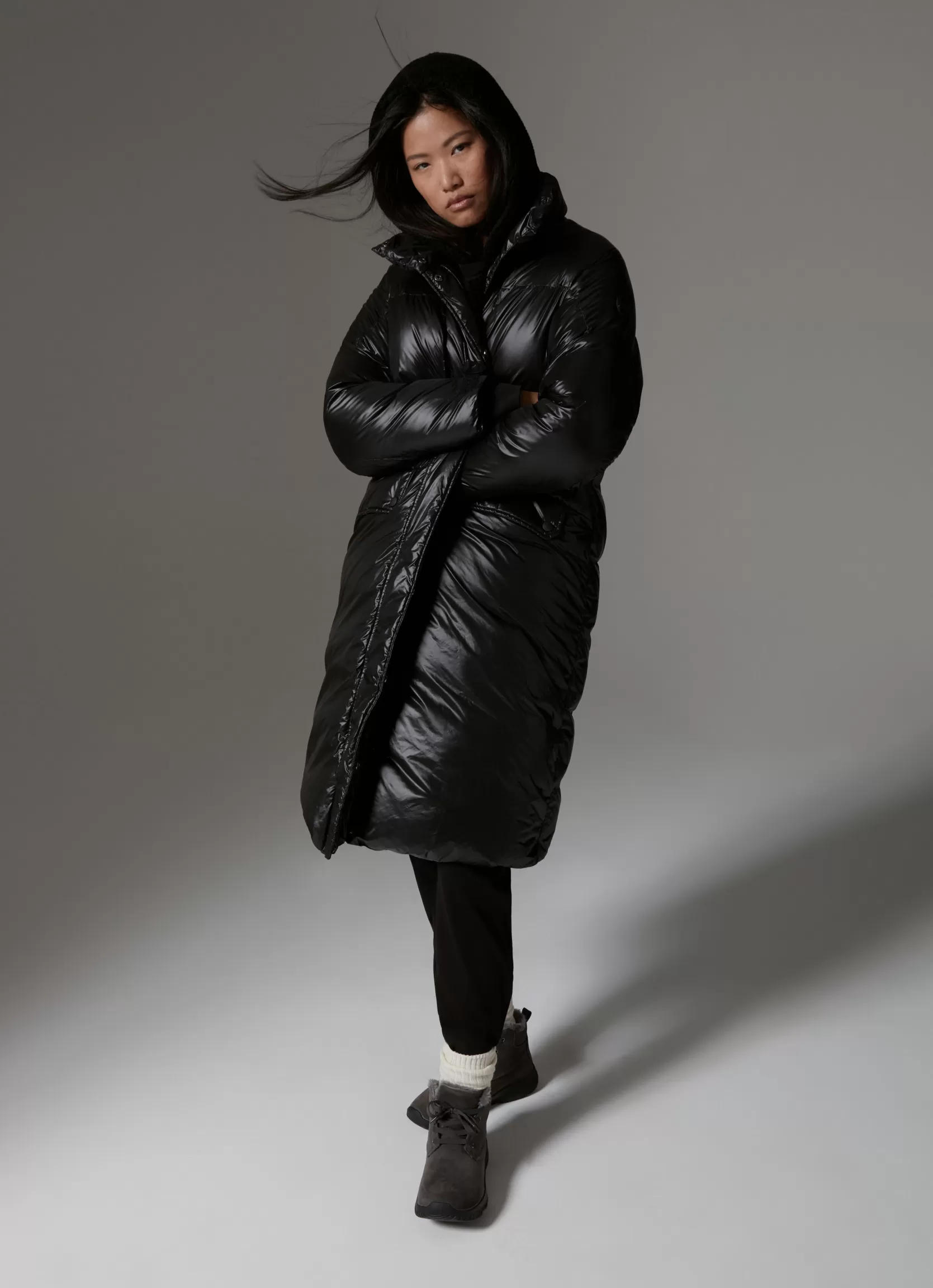 Colmar Down-padded iridescent fabric maxi-jacket | woman Colmar Revolution | Winter Down Jackets