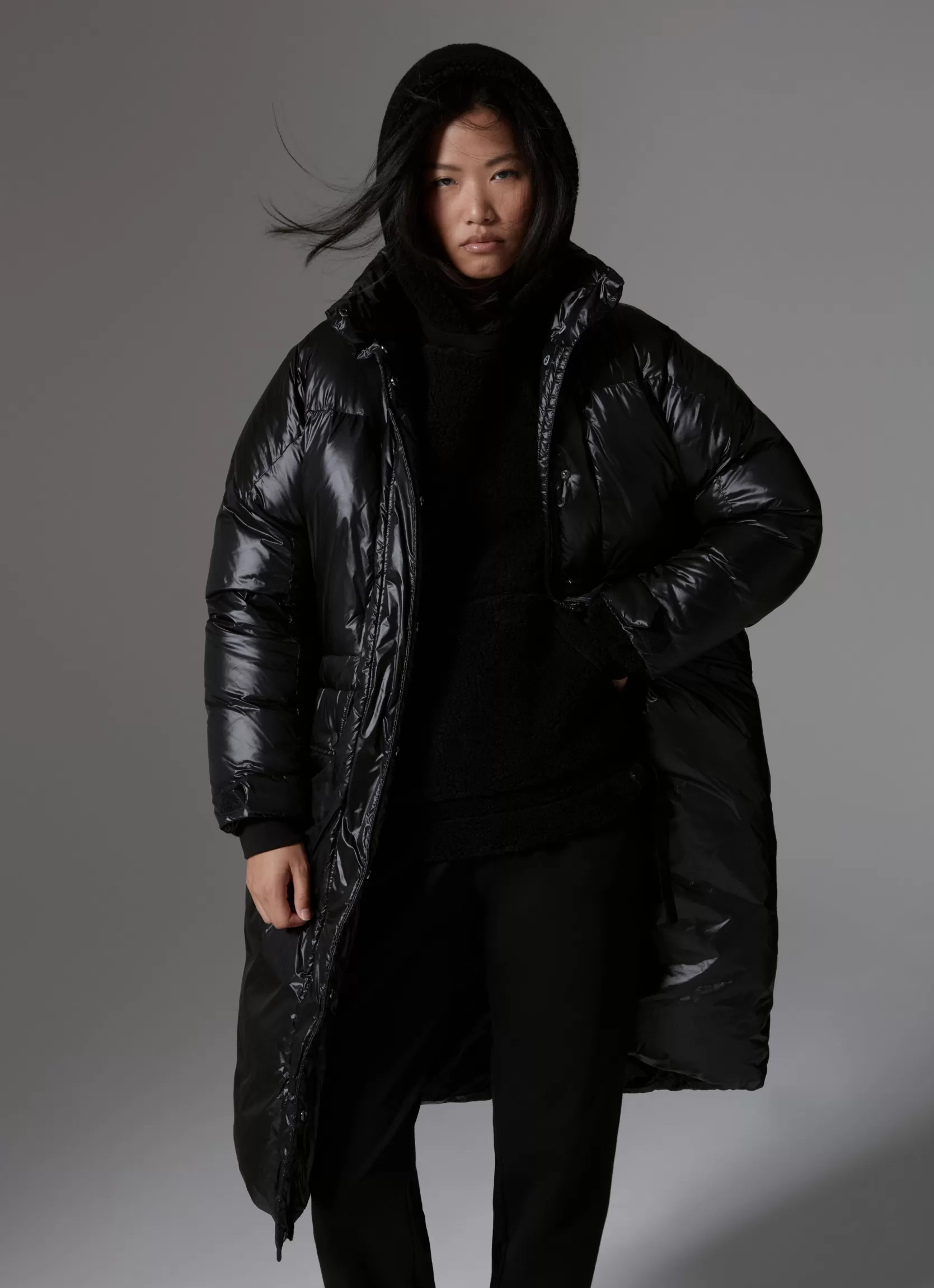 Colmar Down-padded iridescent fabric maxi-jacket | woman Colmar Revolution | Winter Down Jackets