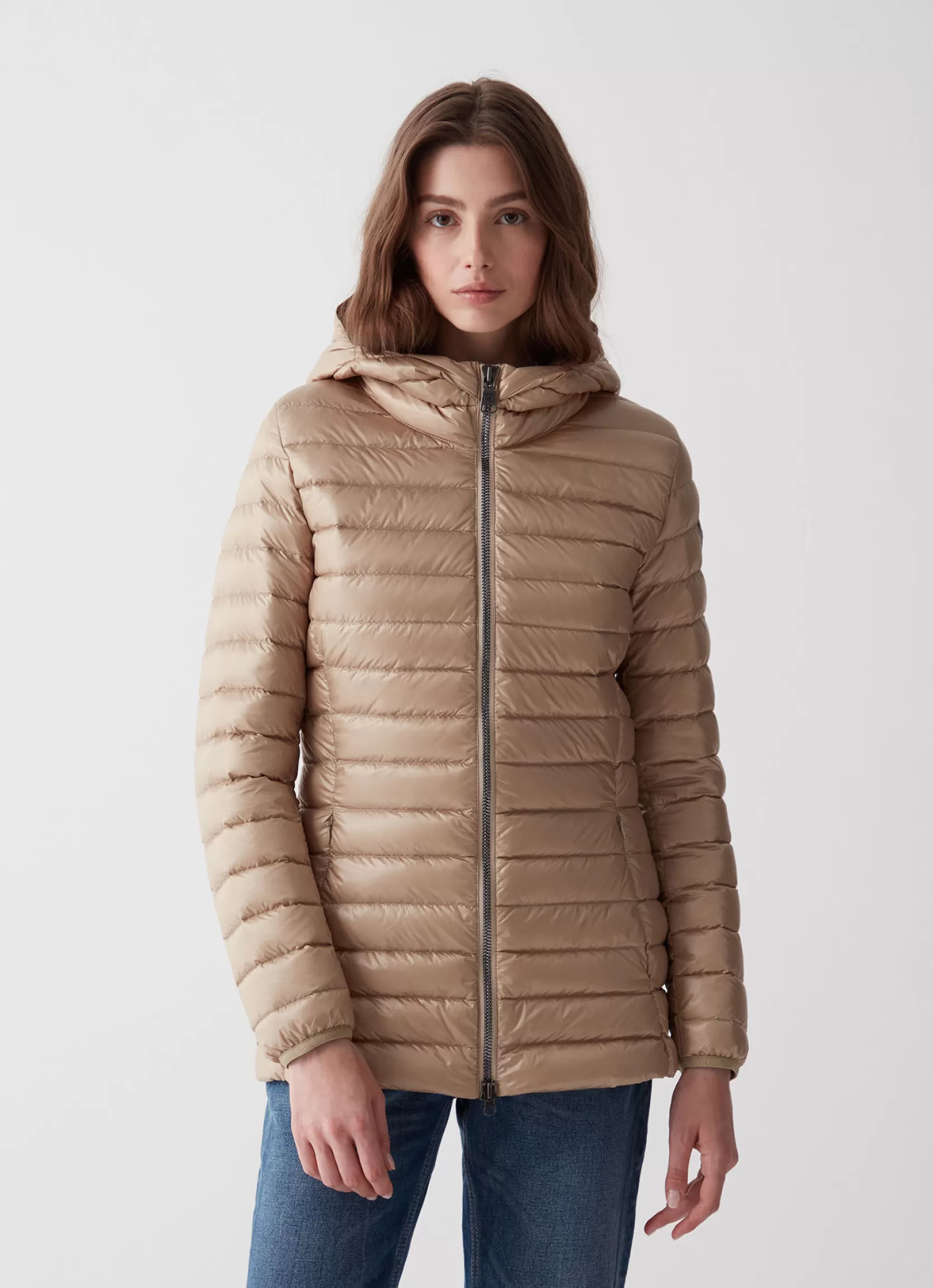Colmar Fitted iridescent down jacket with hood | woman Winter Down Jackets