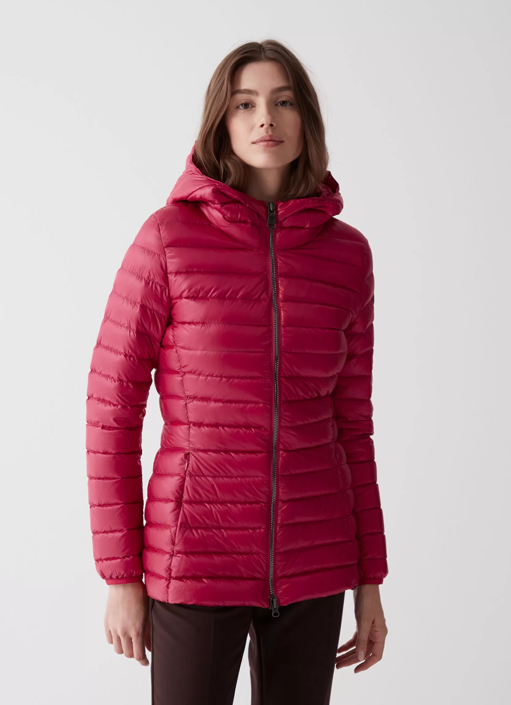 Colmar Fitted iridescent down jacket with hood | woman Winter Down Jackets