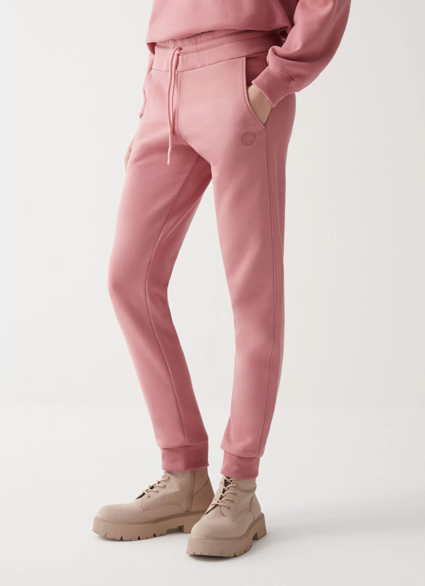 Colmar Fleece sweatpants with glitter logo | woman Trousers