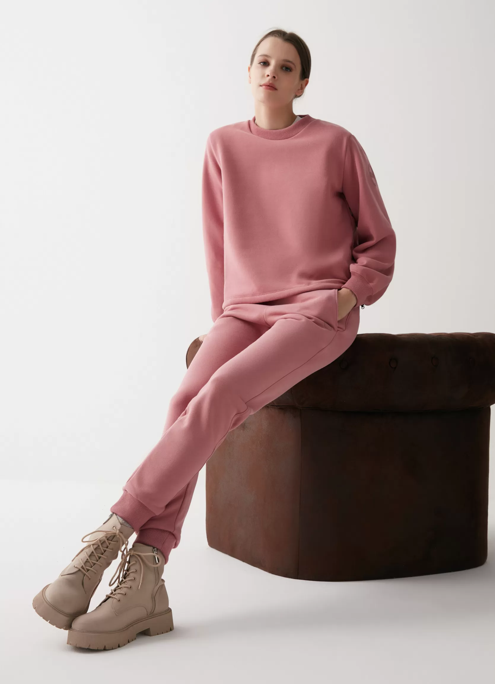 Colmar Fleece sweatpants with glitter logo | woman Trousers