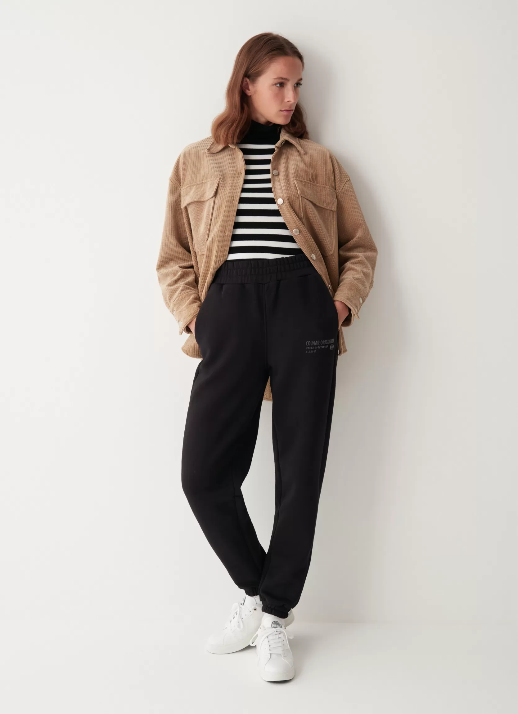 Colmar Fleece sweatpants with glitter logo | woman Trousers