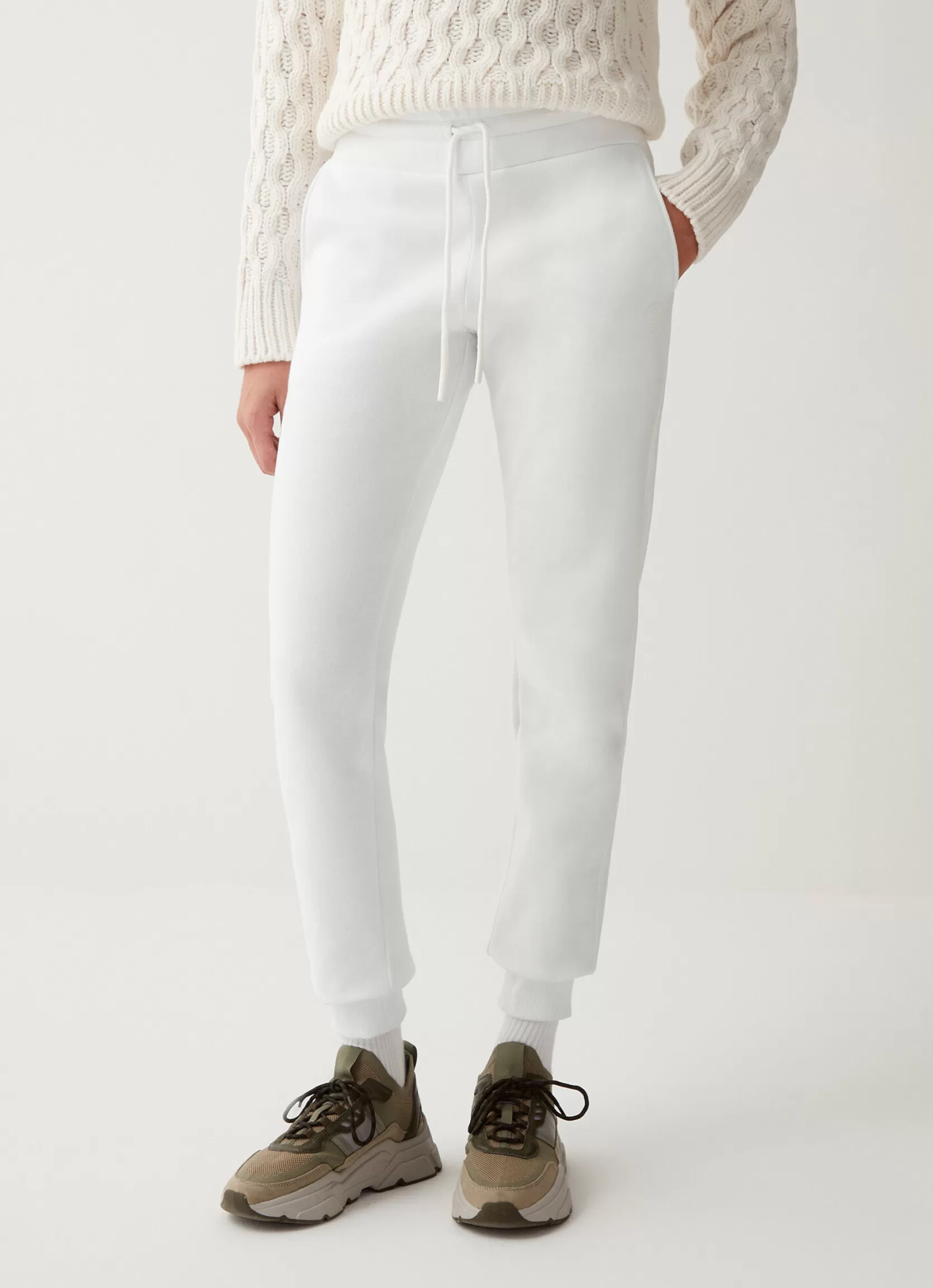 Colmar Fleece sweatpants with glitter logo | woman Trousers