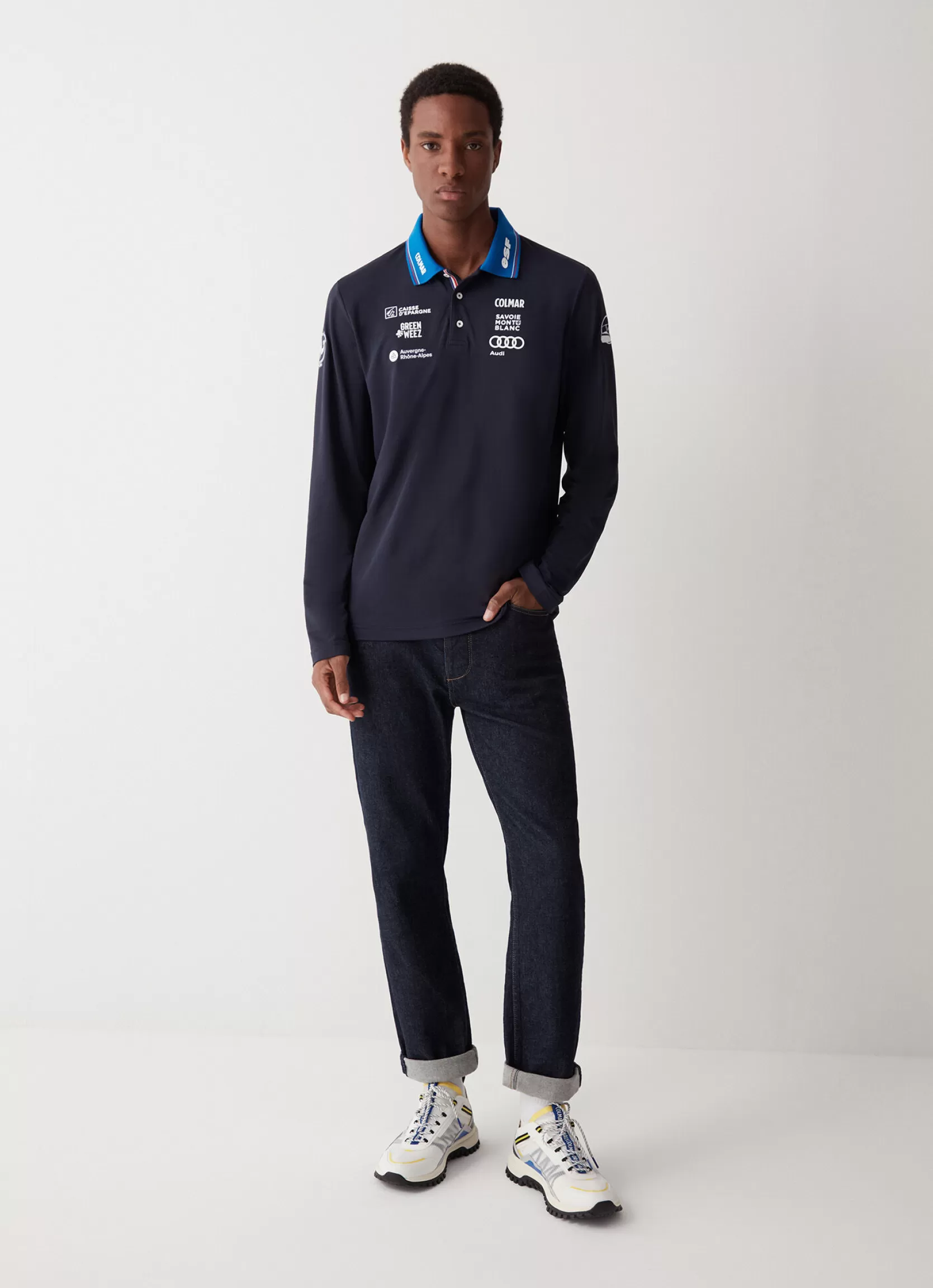 Colmar French National team stretch jersey polo shirt | man Official Racing Suits | SKI COLLECTION MAN