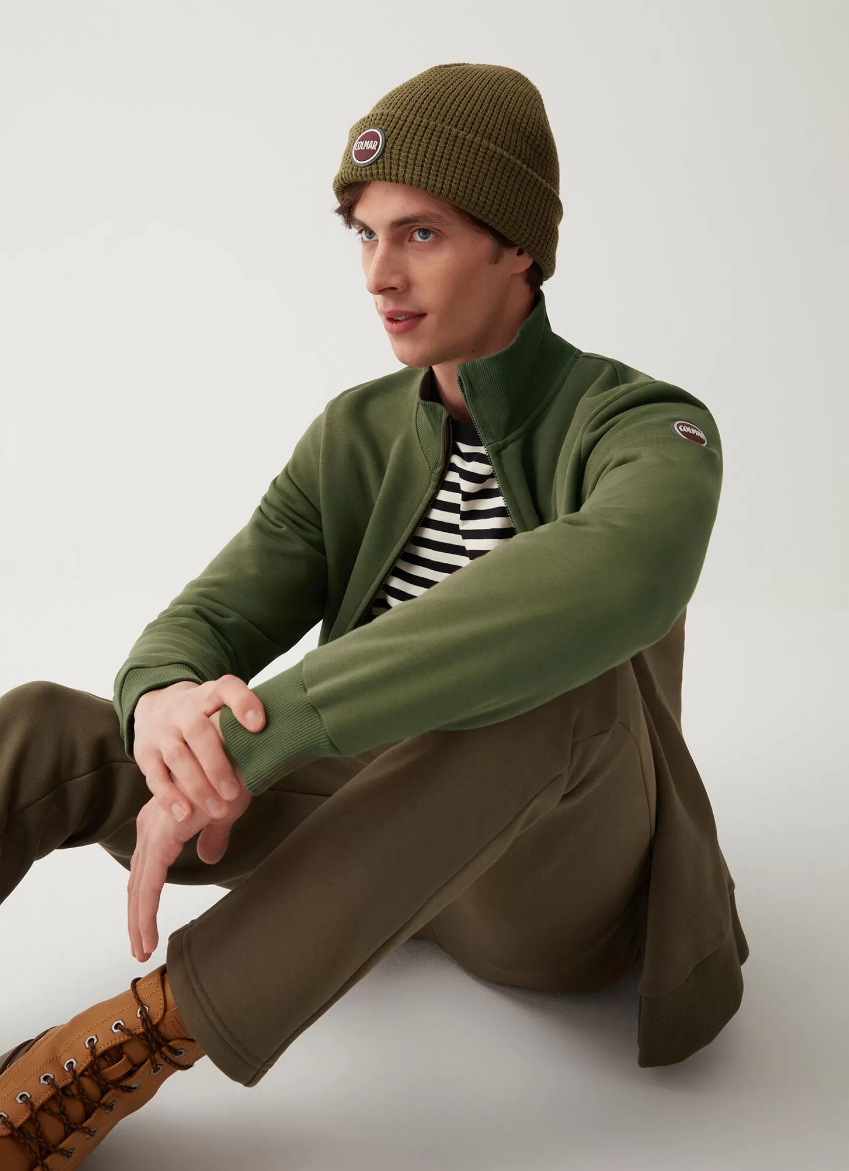 Colmar Full zip, high collar sweatshirt with side pockets | man Sweatshirts