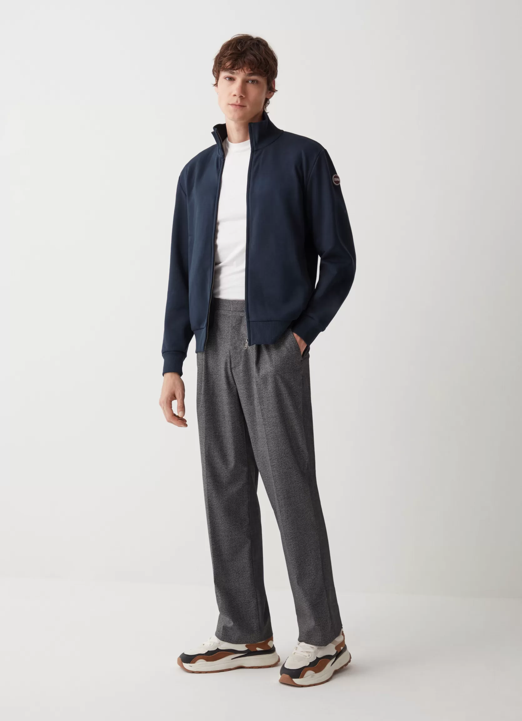 Colmar Full zip, high collar sweatshirt with side pockets | man Sweatshirts