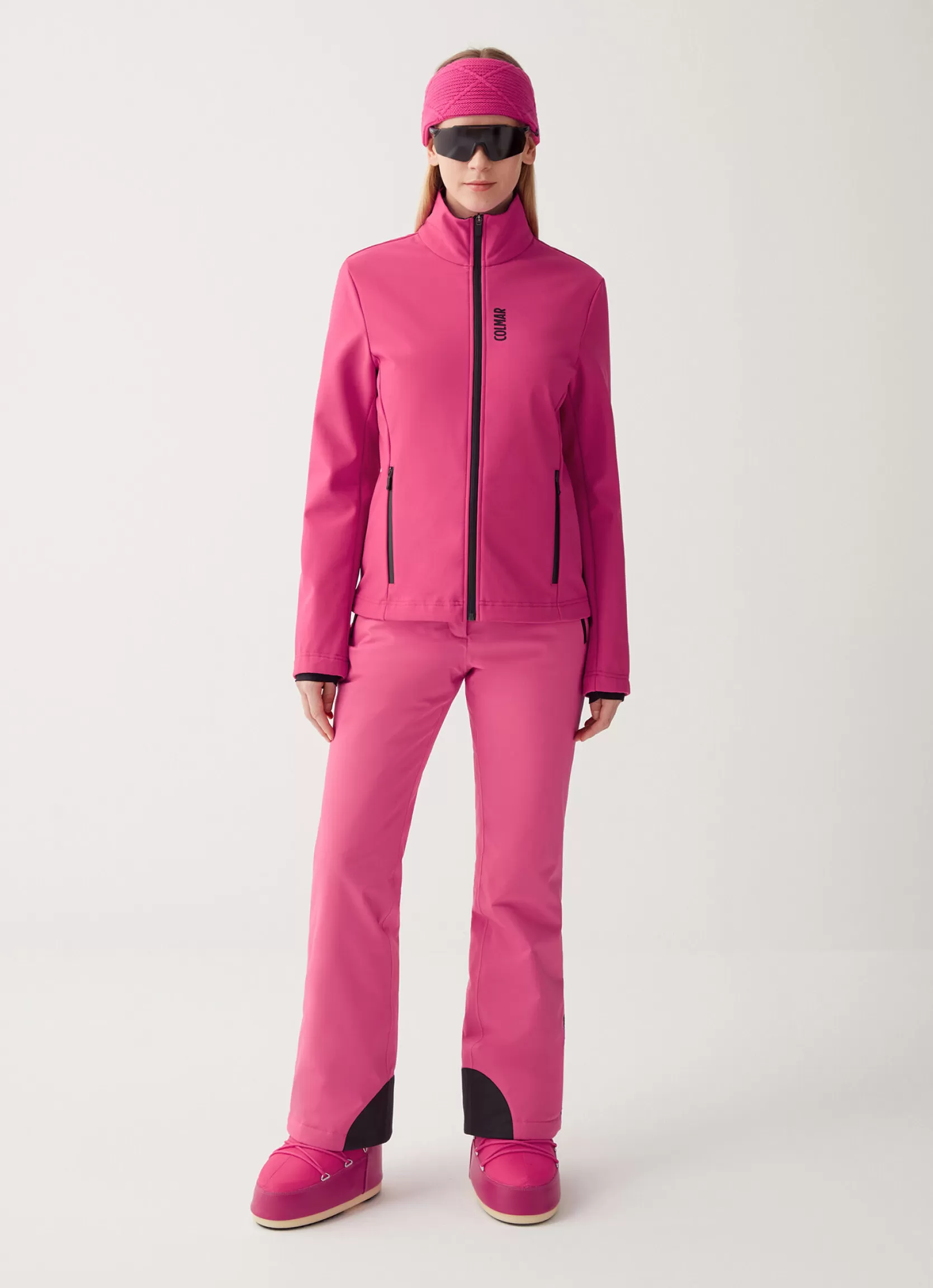 Colmar Full zip jacket in stretch softshell | woman Ski Jackets